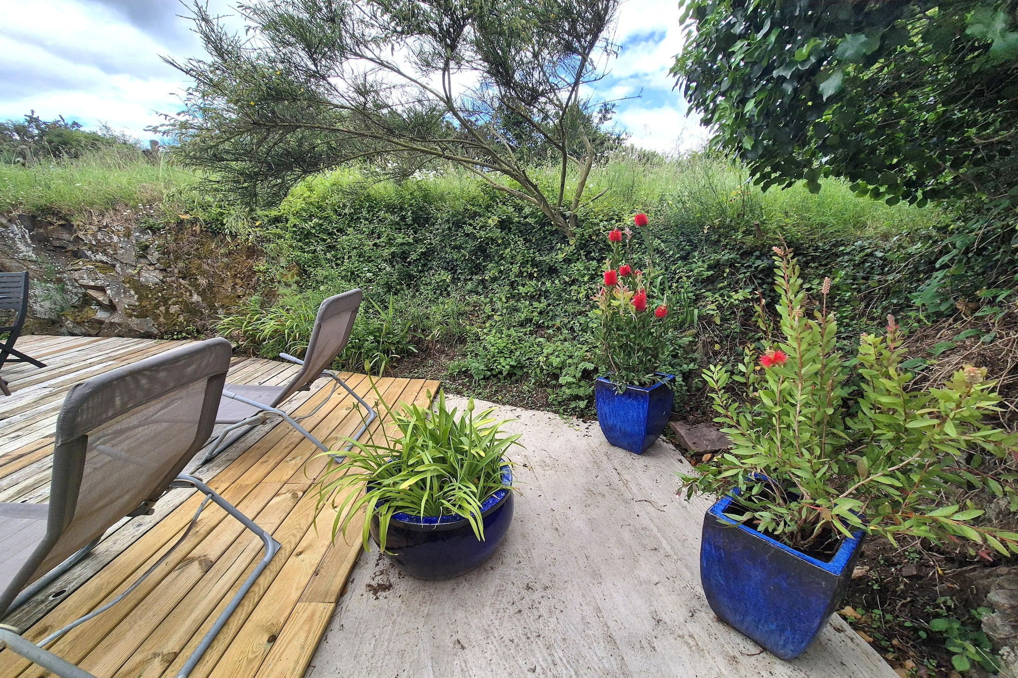 Charmante maison de vacances à 150 m de la plage - Terrasbalkon