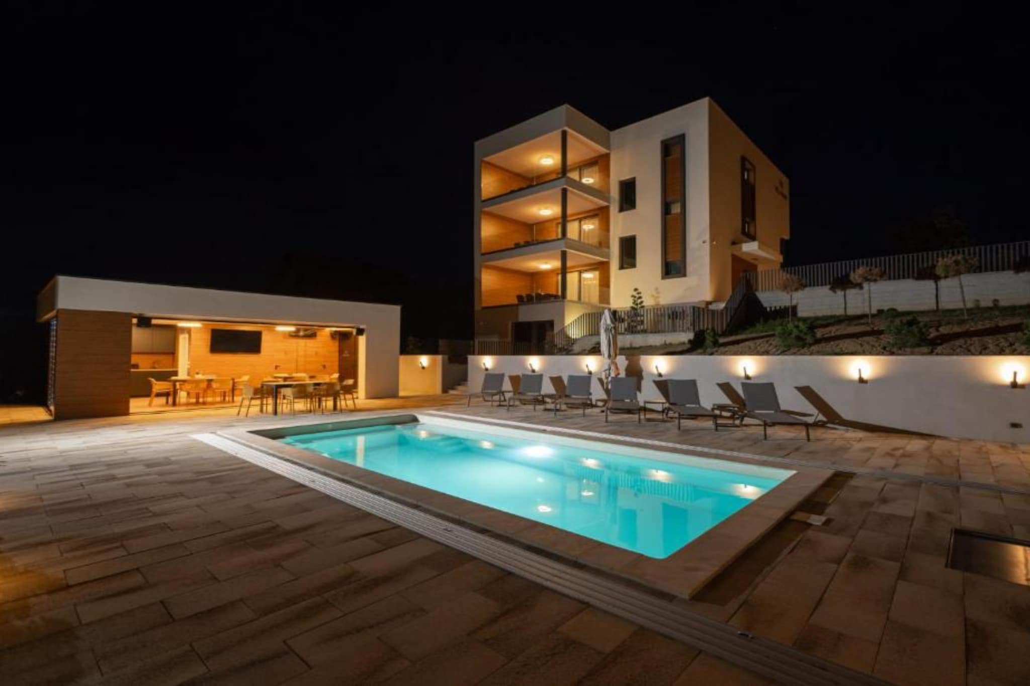 Apartments Villa Wood - Two Bedroom Apartment with terrace and pool view  ( W1 ) - Schwimmbad
