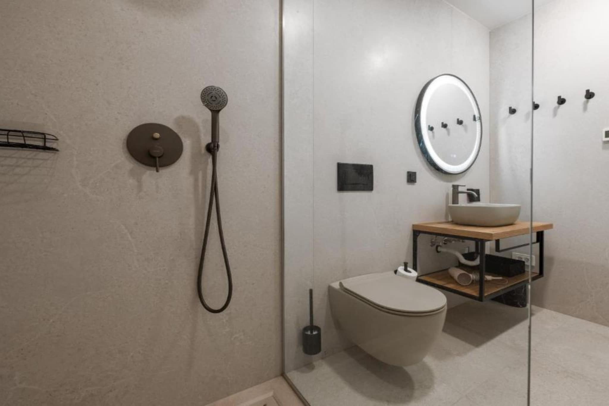Apartments Villa Wood - Two Bedroom Apartment with terrace and pool view  ( W1 ) - Badezimmer