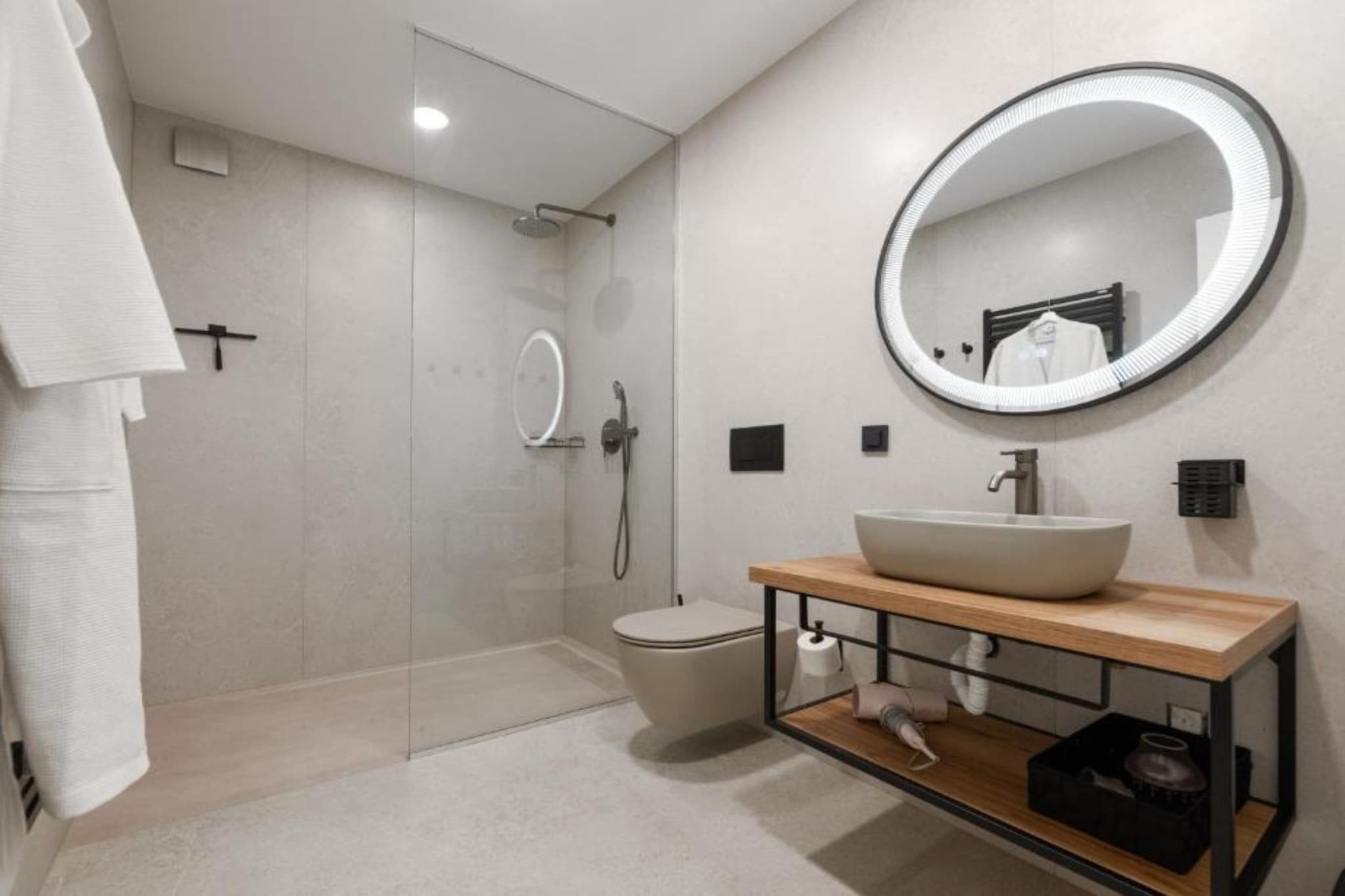 Apartments Villa Wood - Two Bedroom Apartment with terrace and pool view  ( W1 ) - Badezimmer