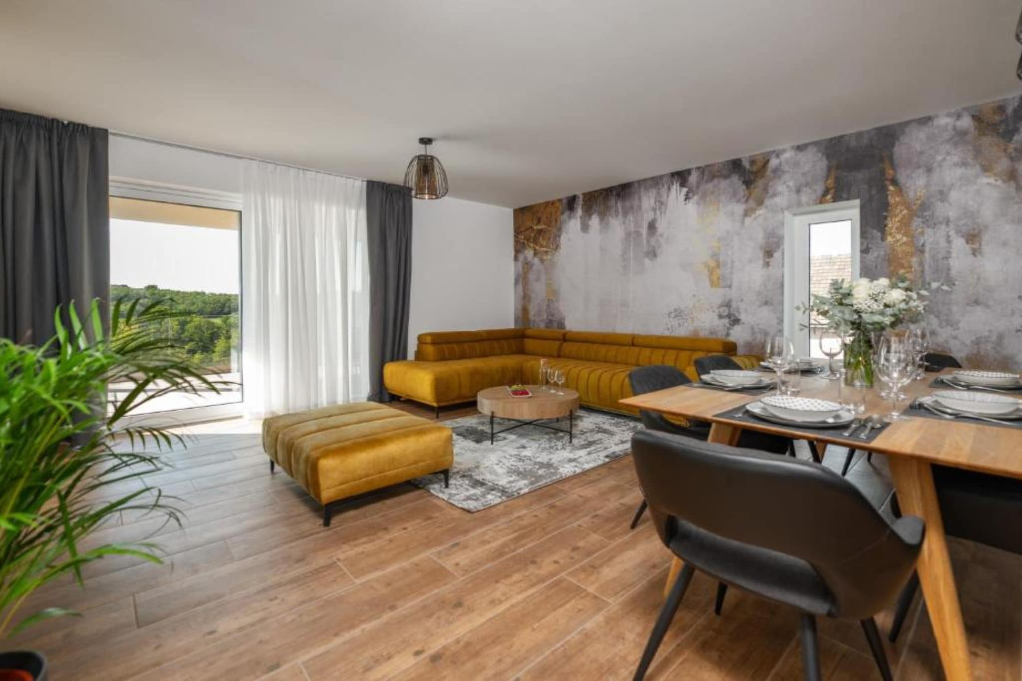 Apartments Villa Wood - Two Bedroom Apartment with terrace and pool view ( W2 ) - Im Freien