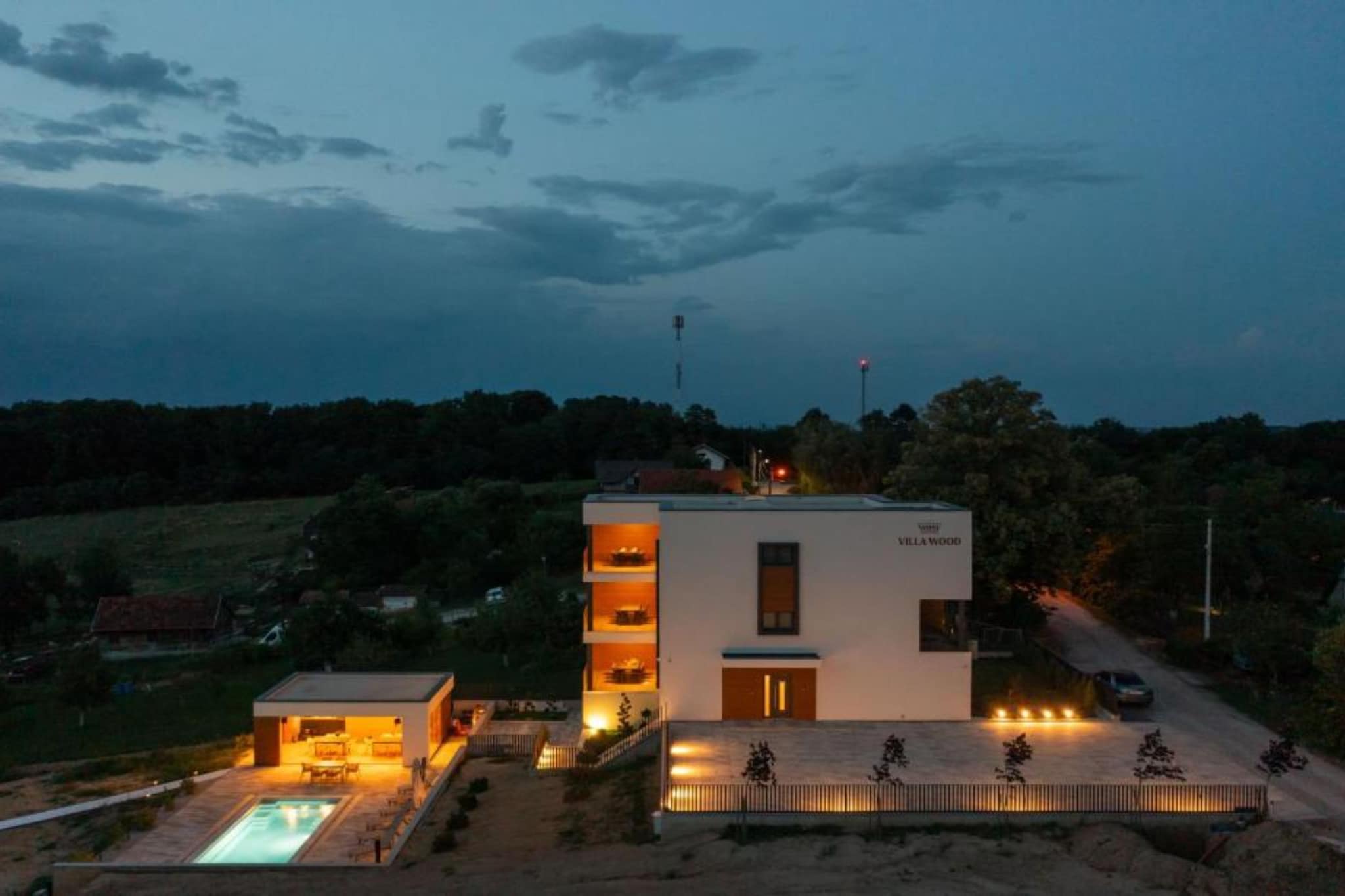Apartments Villa Wood - Two Bedroom Apartment with terrace and pool view ( W3 ) - Im Freien