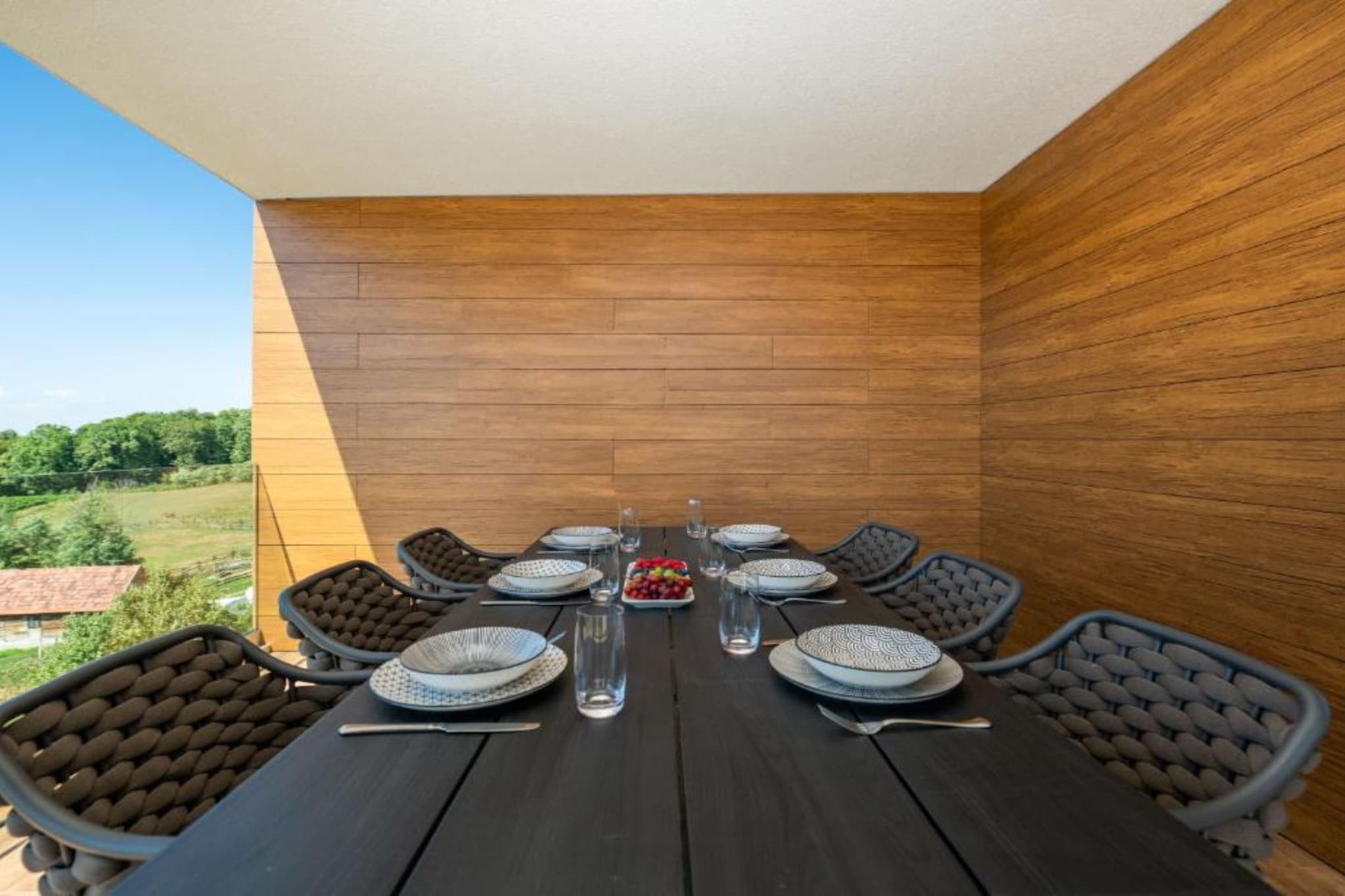 Apartments Villa Wood - Two Bedroom Apartment with terrace and pool view ( W3 ) - Terrasse