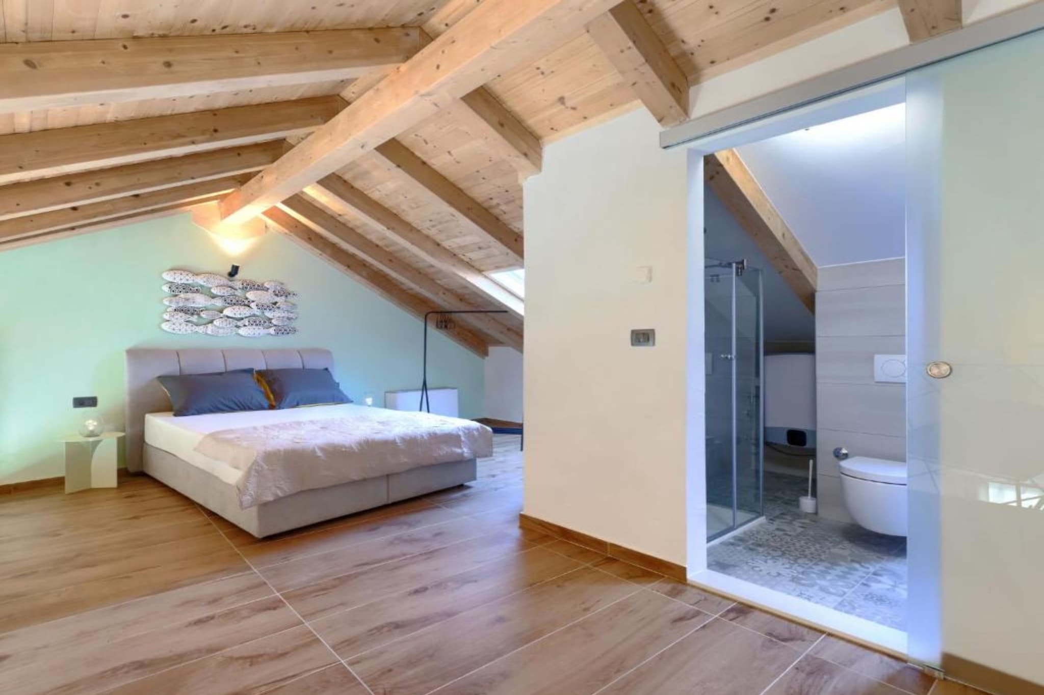 Apartments Zanet & Niccolo - Duplex Apartment with Sea View - Slaapkamer