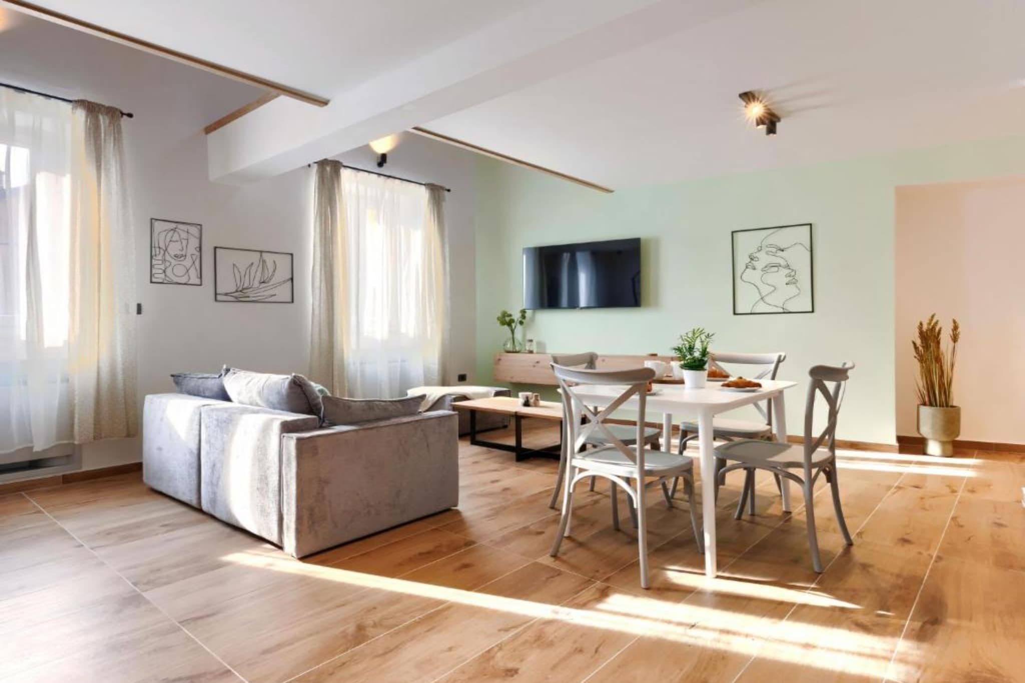 Apartments Zanet & Niccolo - Duplex Apartment with Sea View - Woonkamer
