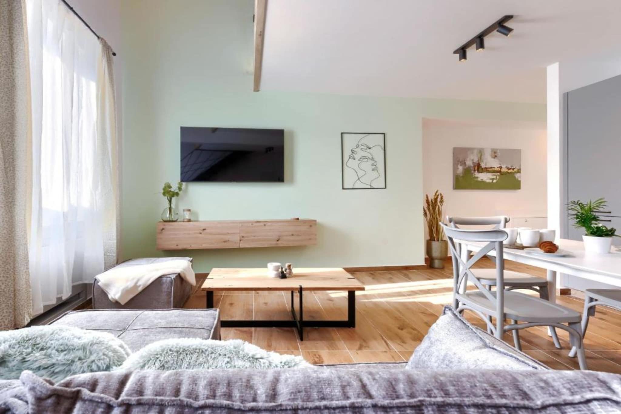 Apartments Zanet & Niccolo - Duplex Apartment with Sea View - Woonkamer