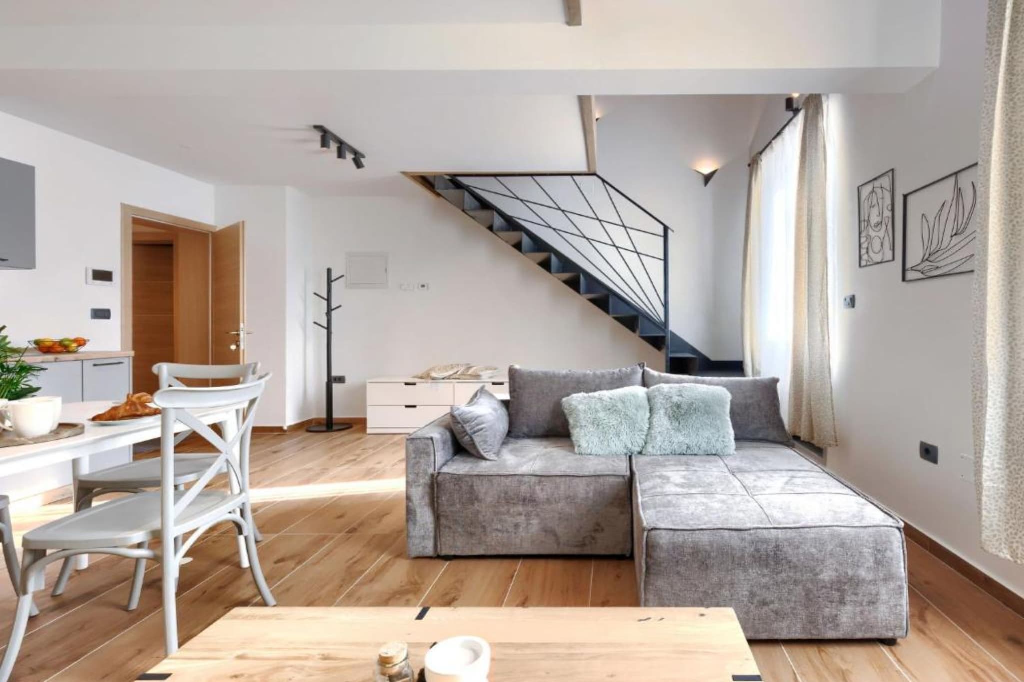 Apartments Zanet & Niccolo - Duplex Apartment with Sea View - Woonkamer