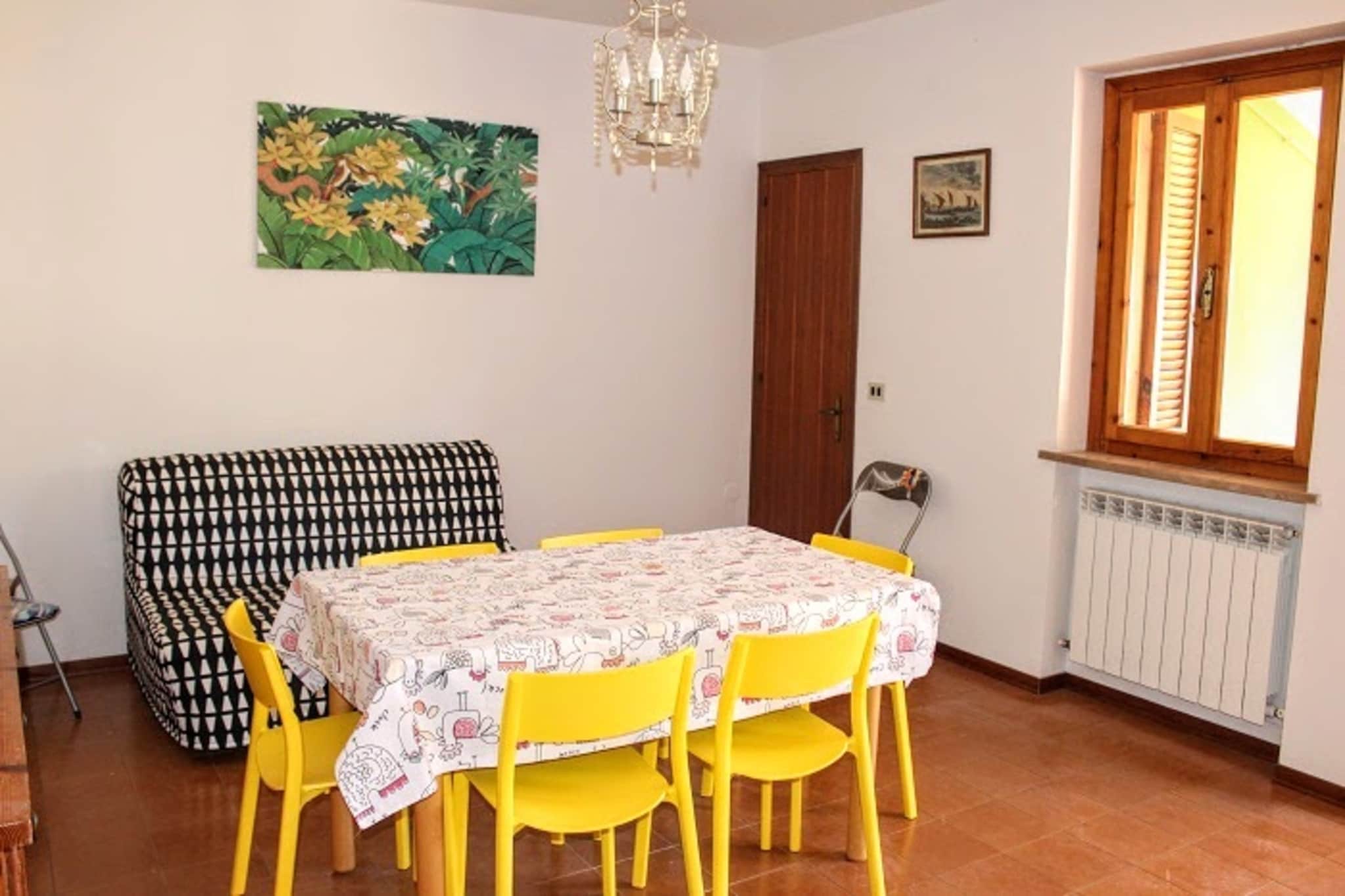 Located just steps from the center of Numana, within the magnificent Monte Conero Park, this apartment offers maximum comfort for a holiday filled with sea, relaxation, nature, and fun.

The apartment is located on the second floor and features a balcony, ideal for outdoor dining. It has a double bedroom, a bedroom with bunk beds, and a sofa bed in the living room. The kitchenette is separate from the living room.

A private parking space is also available in the condominium courtyard.

The center of Numana is just steps away, where you can find shops, bars, and traditional restaurants. The beach is about 700 meters away and can be easily reached with a short walk.

From the port of Numana, you can also take boat trips to some of Monte Conero's most beautiful beaches, as well as enjoy hiking, trekking, and mountain biking within the Natural Park.
