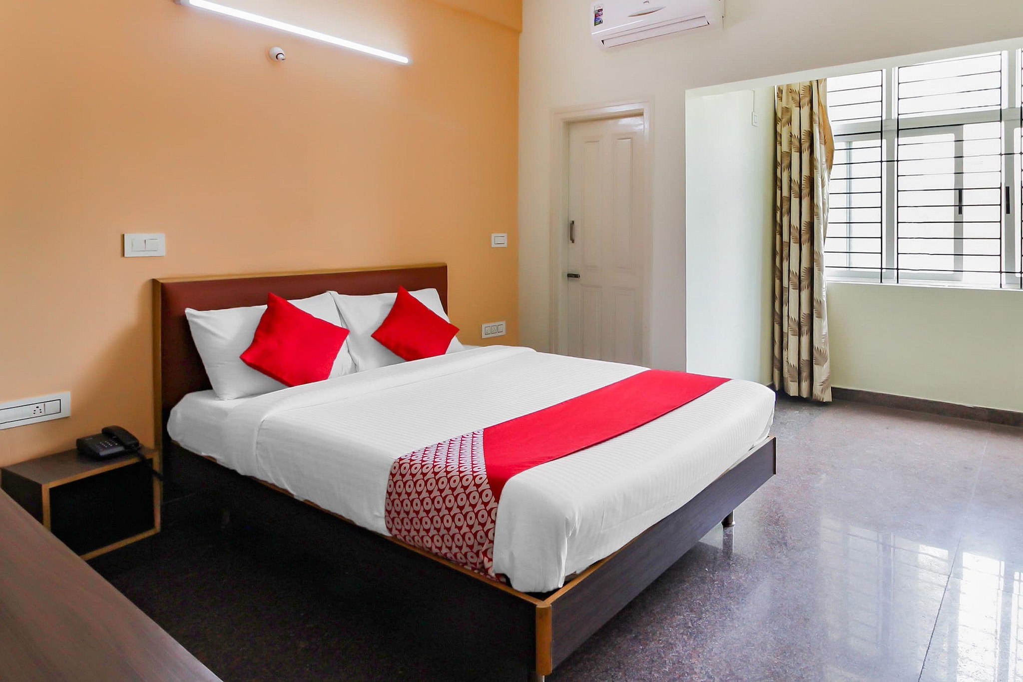 Enjoy a comfortable and hassle-free experience at our thoughtfully designed property. Each room is equipped with modern amenities, cozy bedding, and elegant decor to make you feel right at home. Located conveniently with easy access to public transport and major attractions, it's perfect for both business and leisure travelers. Cleanliness and guest comfort are our top priorities, and our team is available 24/7 to assist you throughout your stay.
 
Unmarried couples are warmly welcome at this property.
Guests with local ID proof are warmly welcome.
Foreign guests are welcome and allowed to stay at this property without any restrictions
Early Check-In Policy: A full day’s room rate will be charged for check-ins before 6:00 AM. Complimentary early check-in is available between 6:00 AM and 10:00 AM, subject to room availability.
 
Check-in is only available to guests aged 18 and above. Please provide a government-issued ID to confirm your age.