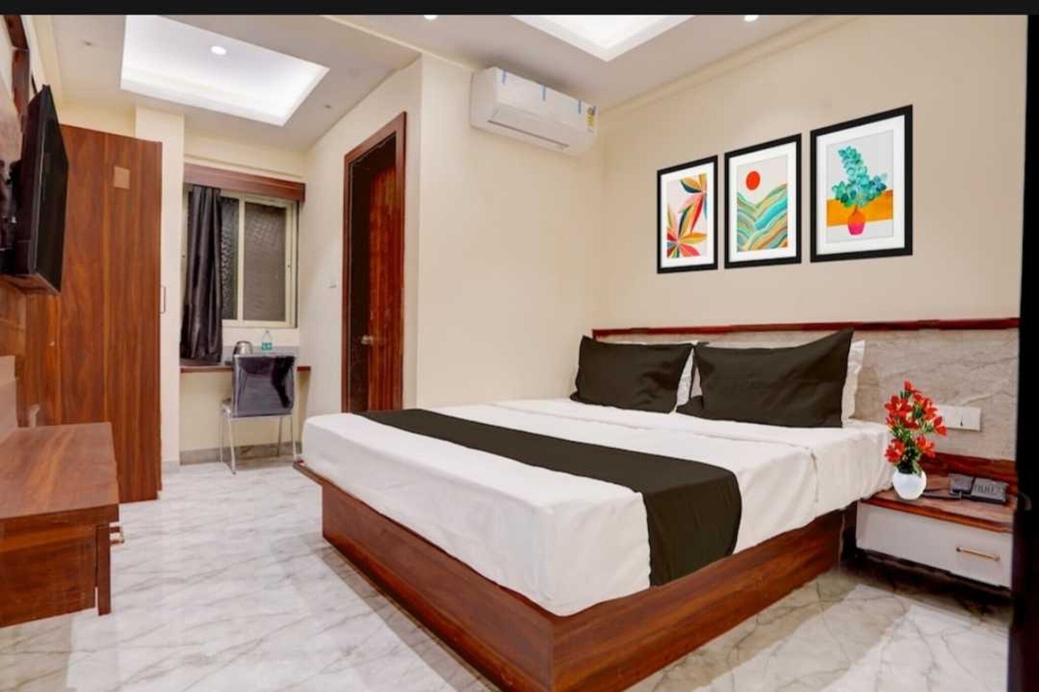 Enjoy a comfortable and hassle-free experience at our thoughtfully designed property. Each room is equipped with modern amenities, cozy bedding, and elegant decor to make you feel right at home. Located conveniently with easy access to public transport and major attractions, it's perfect for both business and leisure travelers. Cleanliness and guest comfort are our top priorities, and our team is available 24/7 to assist you throughout your stay.
Unmarried couples are warmly welcome at this property.
Guests with local ID proof are warmly welcome.
Foreign guests are welcome and allowed to stay at this property without any restrictions
Early Check-In Policy: A full day’s room rate will be charged for check-ins before 6:00 AM. Complimentary early check-in is available between 6:00 AM and 10:00 AM, subject to room availability.
Check-in is only available to guests aged 18 and above. Please provide a government-issued ID to confirm your age.