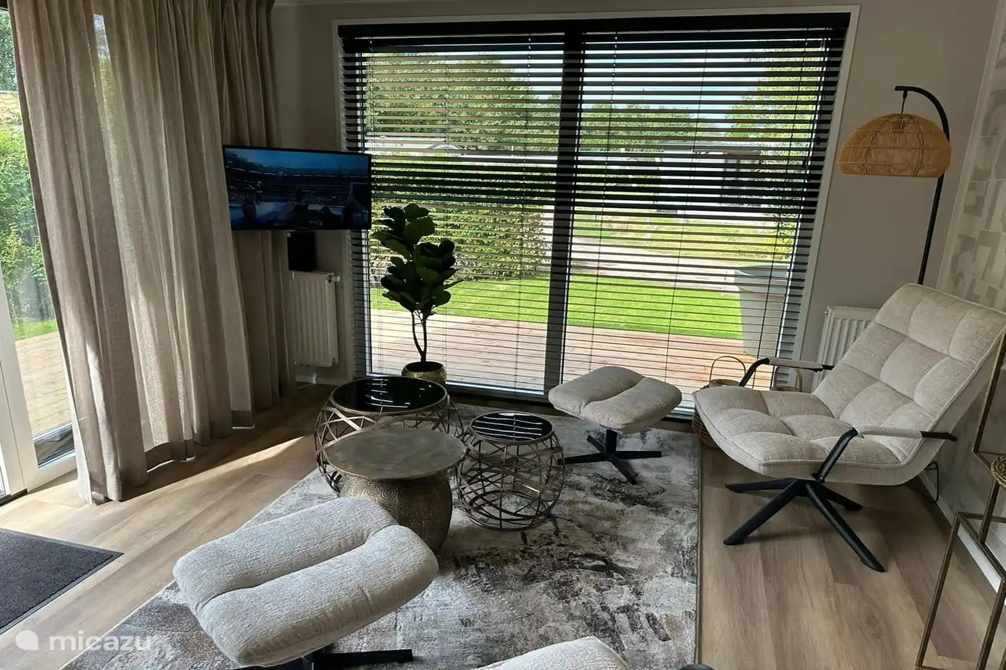 Chalet de Blauwe regen - Woonkamer