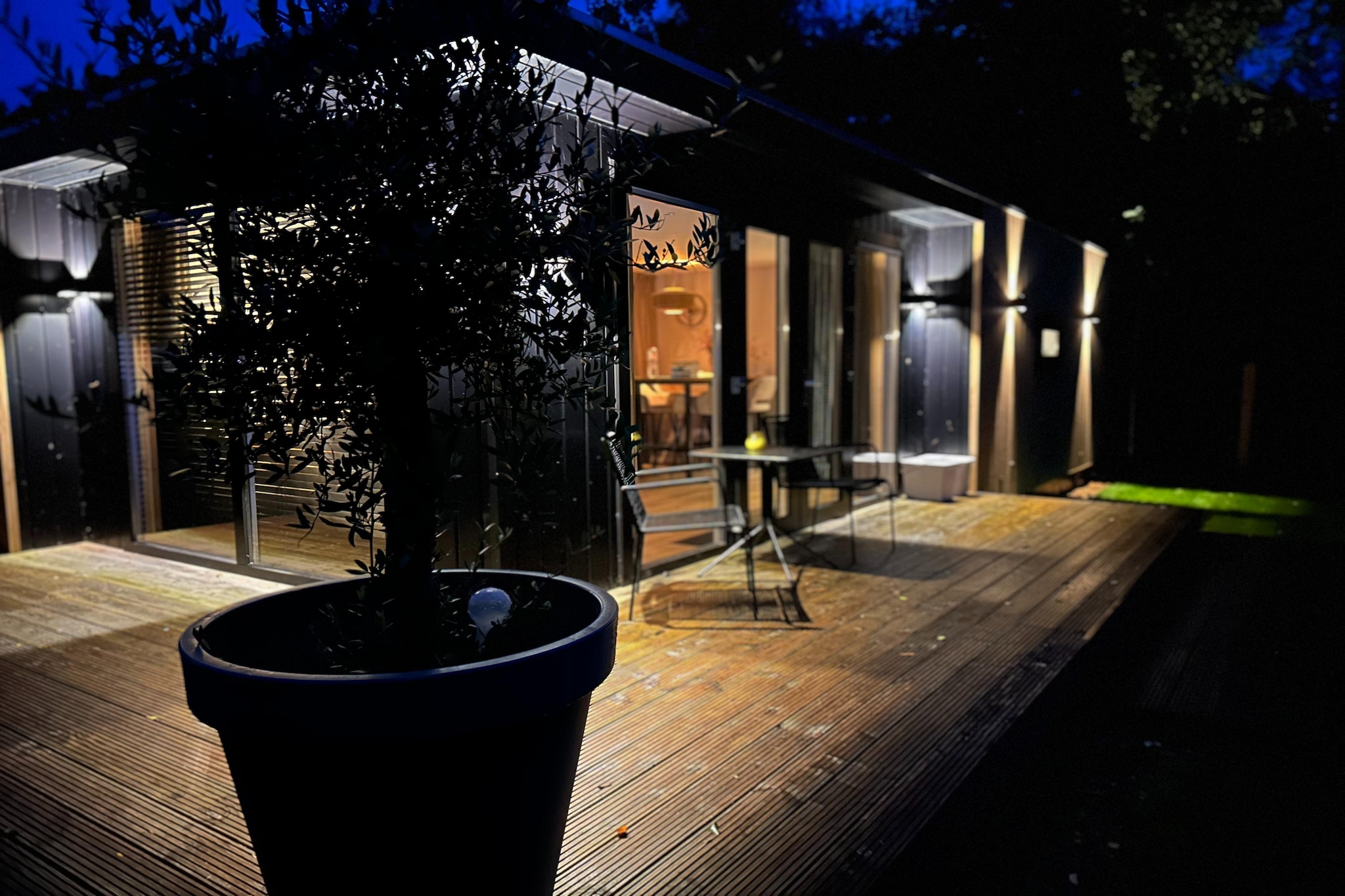 Chalet de Blauwe regen - Buitenkant zomer