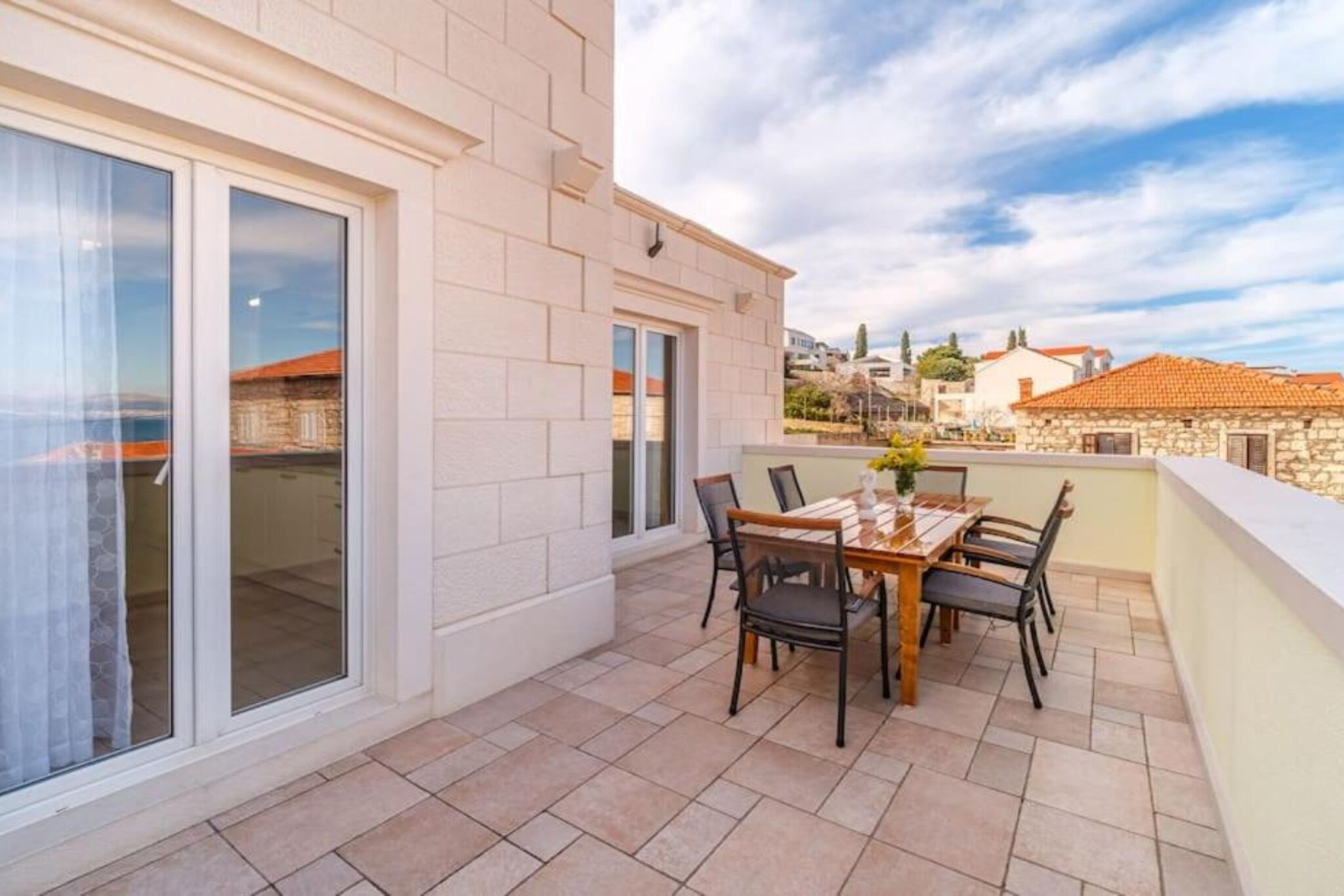 Sutivan Sea Terrace Apartment - Three Bedroom Apartment with Sea View and Terrace - Terrasbalkon