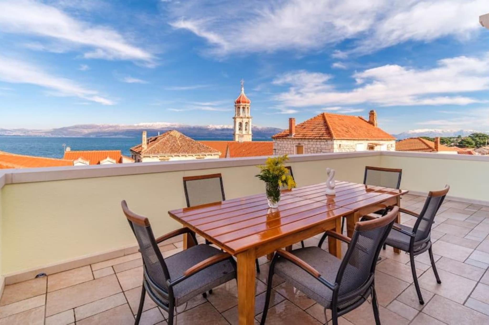 Sutivan Sea Terrace Apartment - Three Bedroom Apartment with Sea View and Terrace - Terrasbalkon