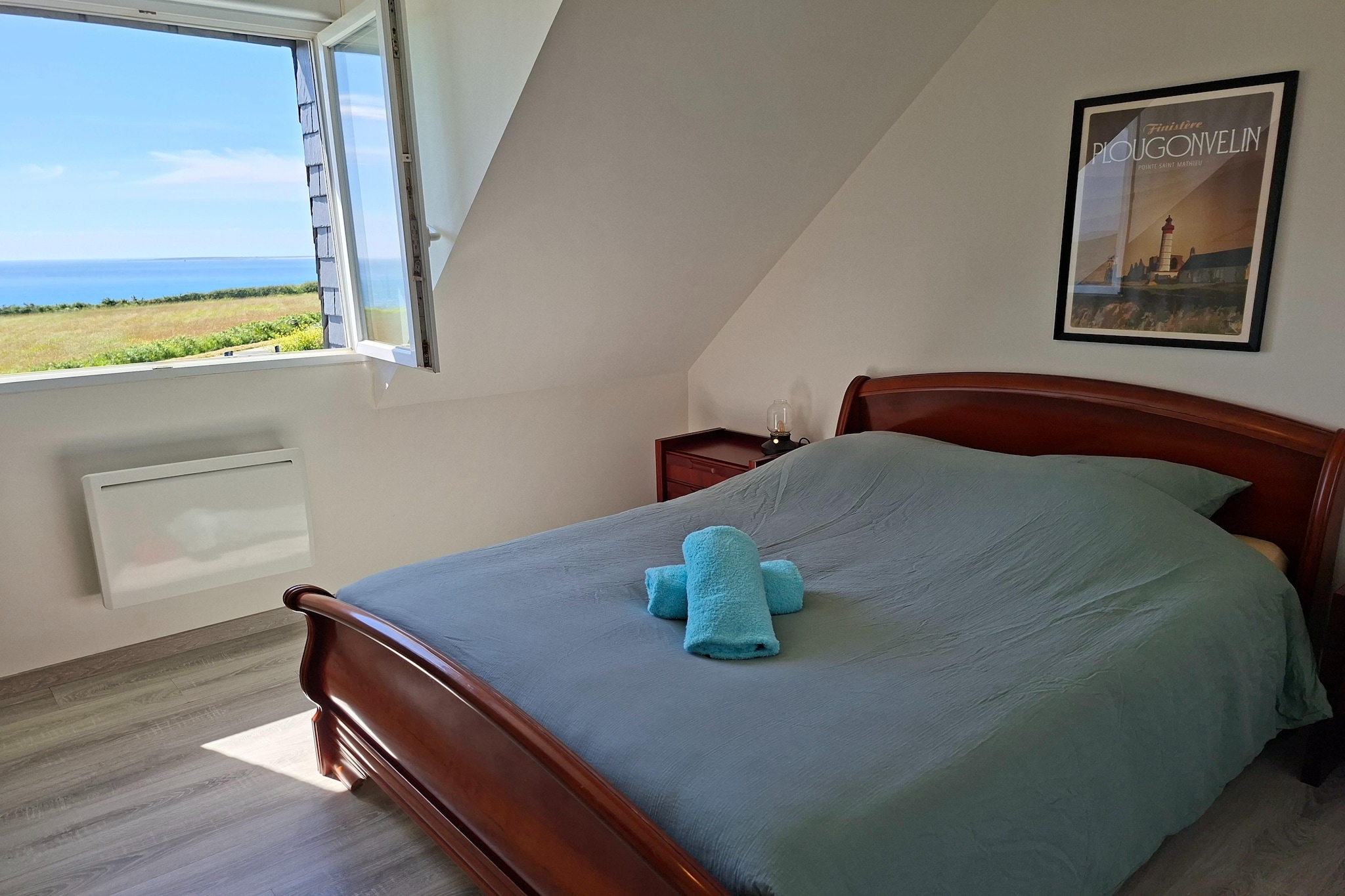 Ferienhaus mit Panoramablick Le Conquet - Slaapkamer
