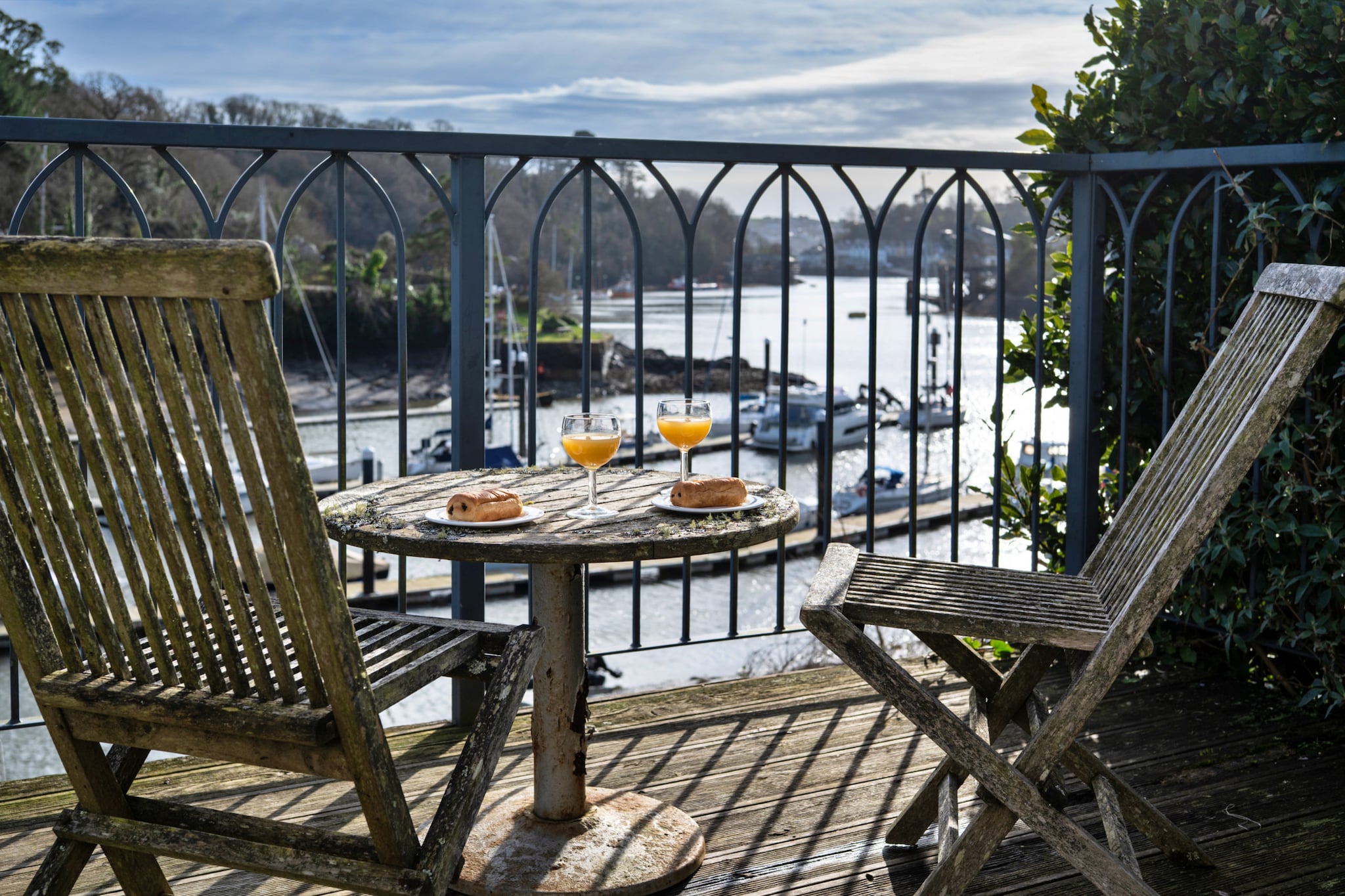 Captain's Cottage at Mixtow Creek - Terrasse/Balkon