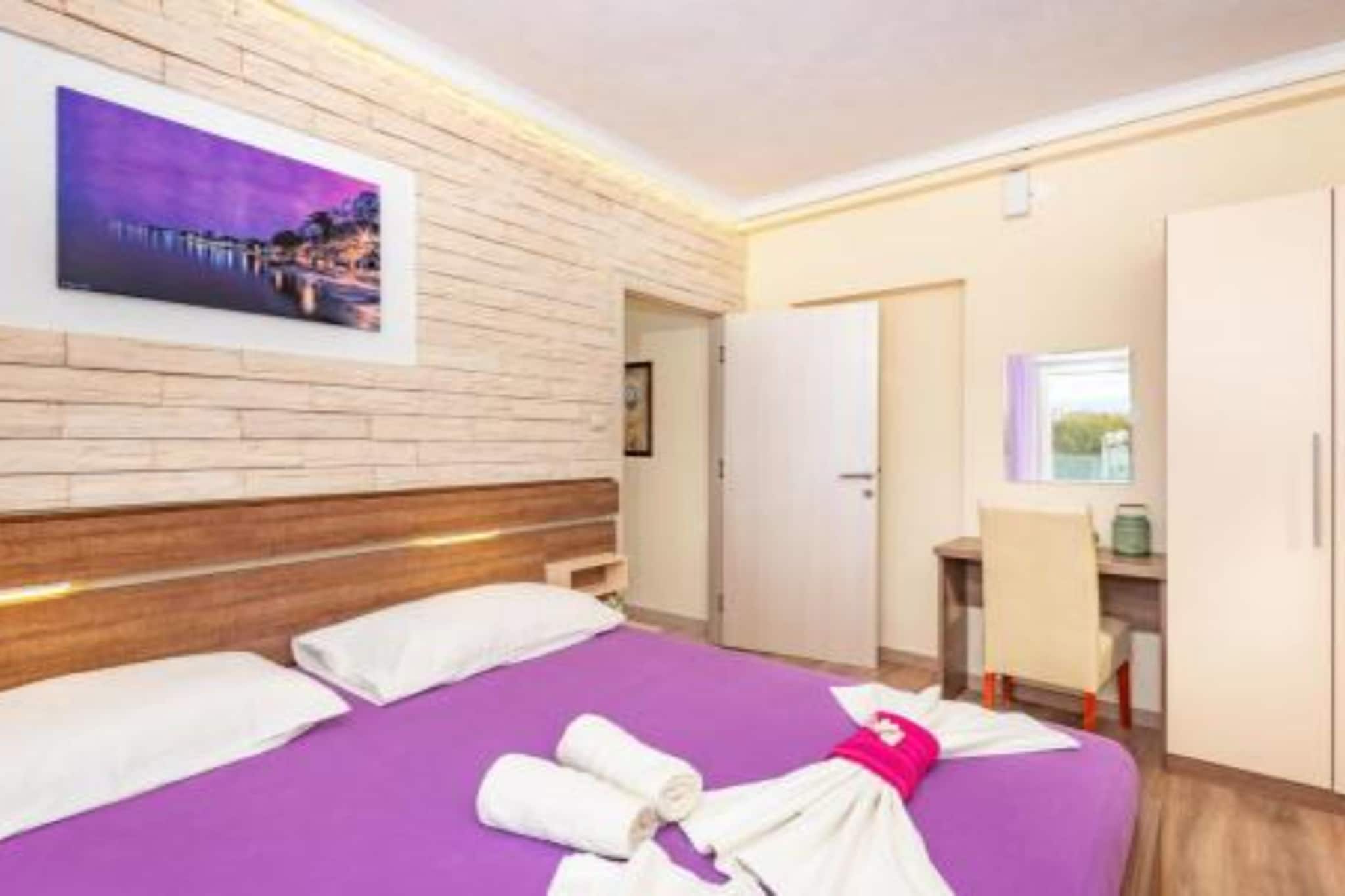 Villa Goldfield - Comfort One Bedroom Apartment with Sea View and Balcony - Chambre
