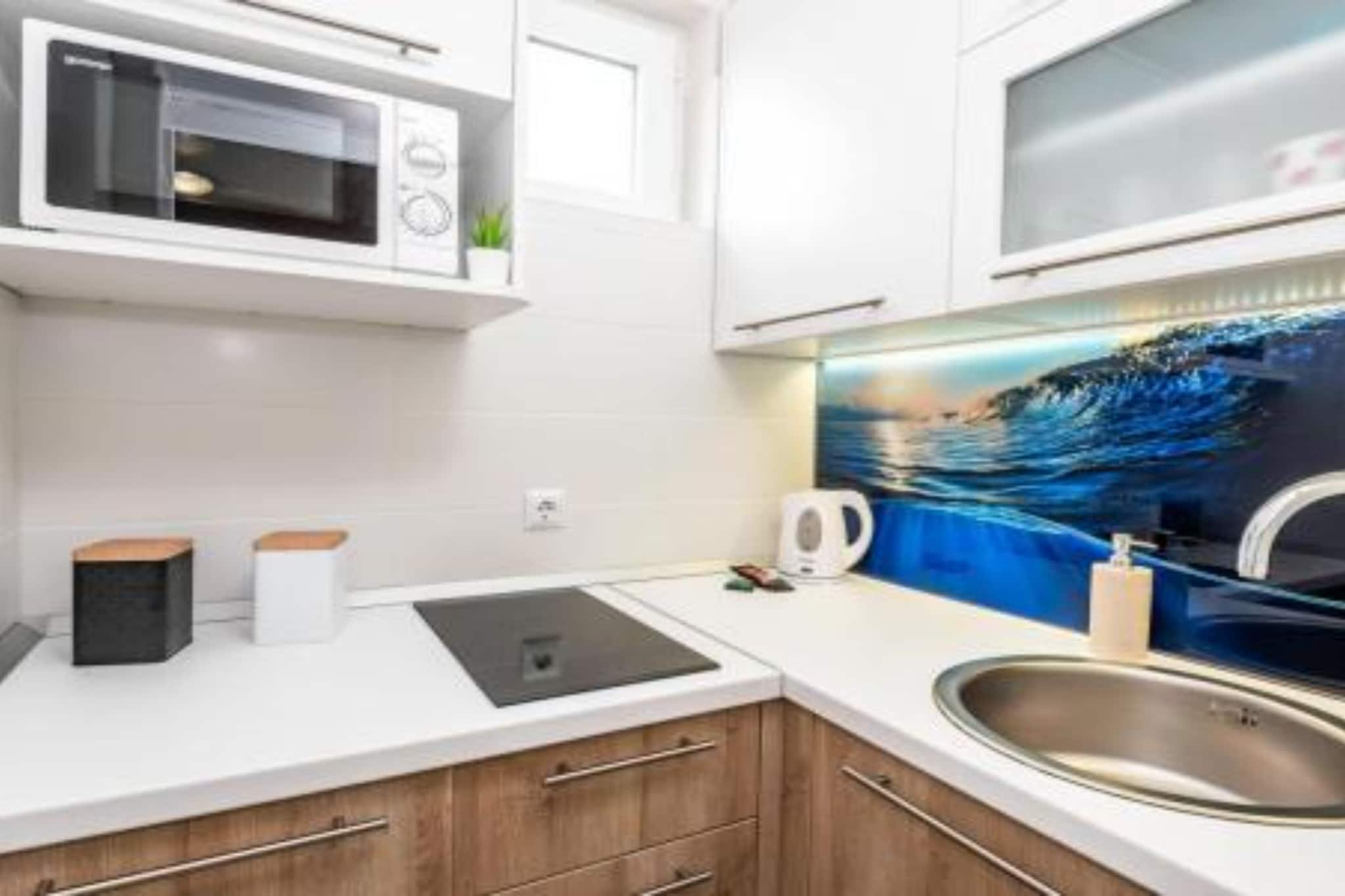 Villa Goldfield - Comfort One Bedroom Apartment with Sea View and Balcony - Cuisine