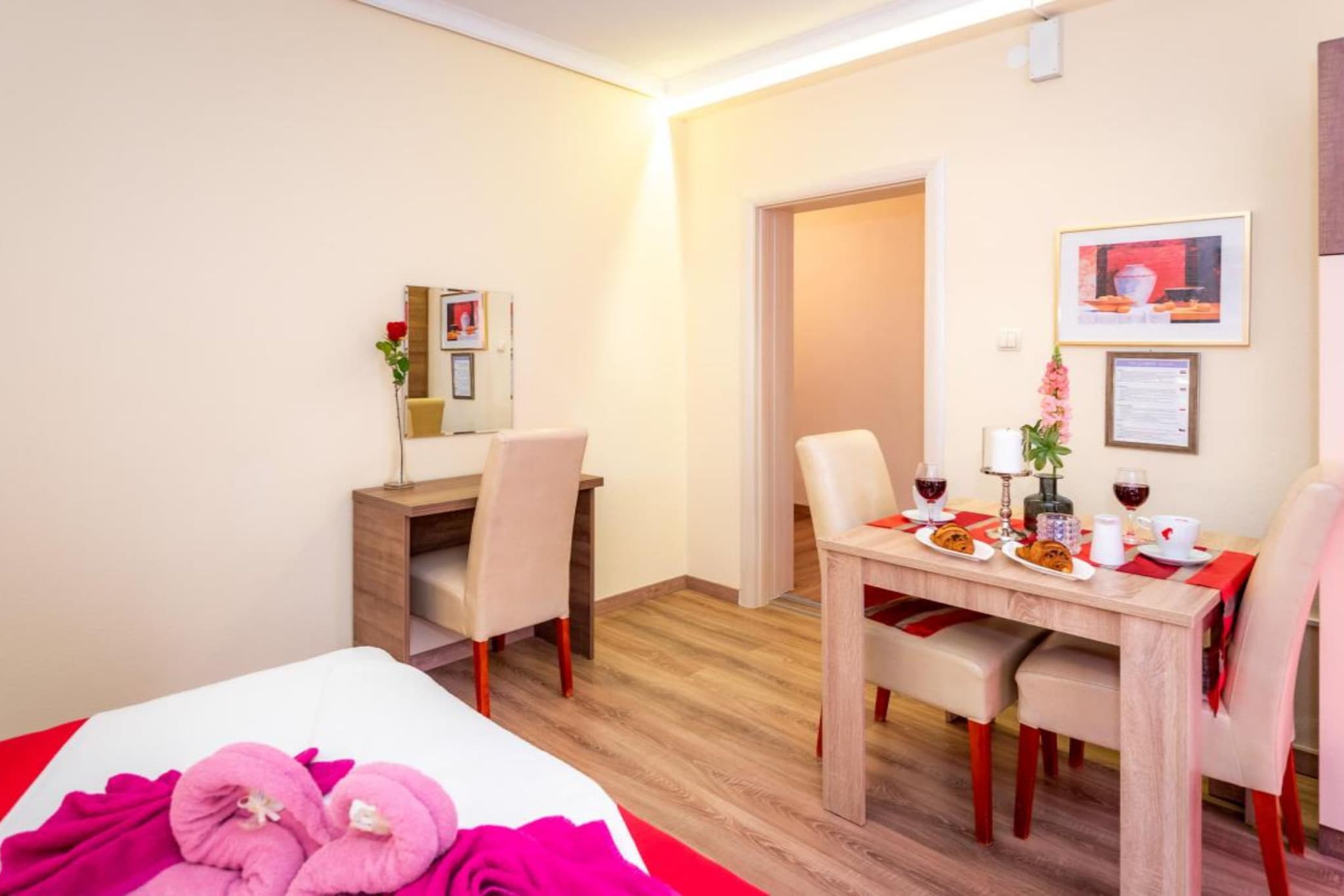 Villa Goldfield - Comfort Studio Apartment with Sea View and Balcony - Chambre