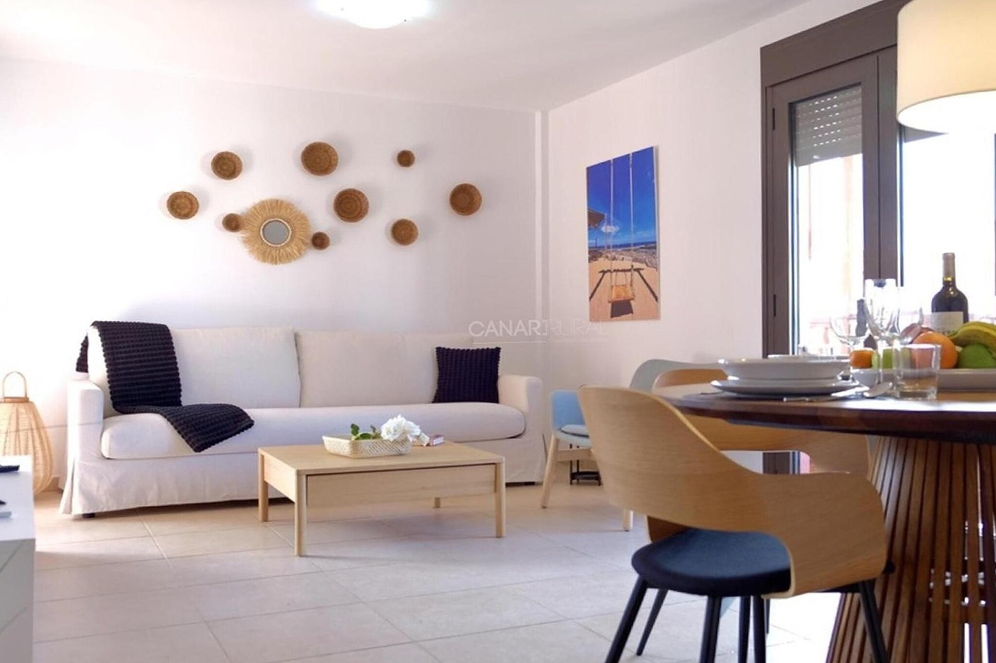 Set along the sunny coastline of Vera on Spain’s Almería coast, this welcoming holiday apartment offers an easygoing base for a relaxed Mediterranean escape. Known for its wide sandy beaches and warm year-round climate, Vera is ideal for couples, families or friends seeking beach days, coastal walks and laid-back evenings by the sea. With everyday amenities, cafés and the shoreline within easy reach, the location makes it simple to enjoy the rhythm of seaside living.
Inside, the apartment provides a bright and comfortable living space designed for a carefree stay. The living and dining area features inviting seating and a TV. The fully equipped kitchen includes everything needed for preparing meals during your stay, from quick breakfasts to casual dinners. The sleeping arrangement includes two double bedrooms, while two modern bathrooms ensure practical convenience. Air conditioning and Wi-Fi help keep the space cool and connected throughout the stay.
The outdoor spaces offer access to a shared swimming pool with loungers, perfect for refreshing dips or relaxing in the sun during slow afternoons. A private terrace or balcony provides a comfortable setting for morning coffee or evening drinks while taking in the calm coastal surroundings. Parking at the property adds convenience for guests arriving by car.
Beyond the property, Vera Playa’s sandy beaches invite long swims, sunbathing and scenic walks along the waterfront promenade lined with cafés and restaurants. Nearby Garrucha is known for its seafood and marina views, while the hillside village of Mojácar offers whitewashed streets, viewpoints and lively terraces overlooking the Mediterranean.
