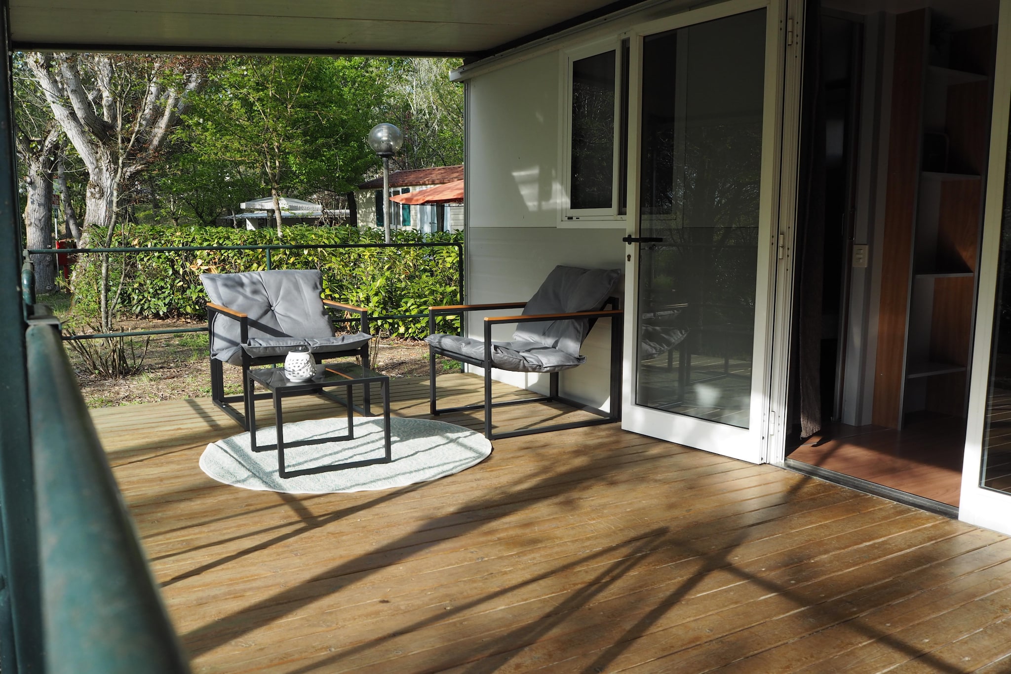 Camping Village La Chiocciola 4p2 - Terrasbalkon