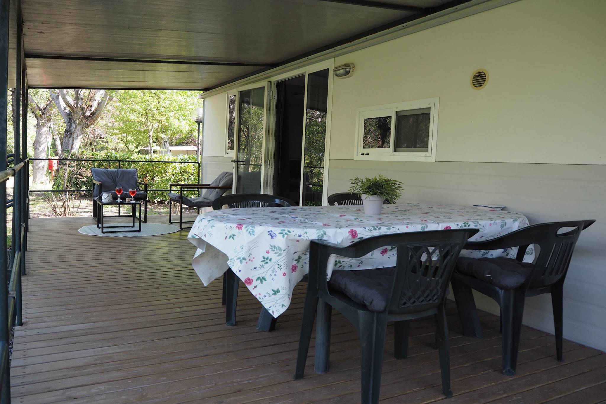 Camping Village La Chiocciola 4p3 - Terrasbalkon