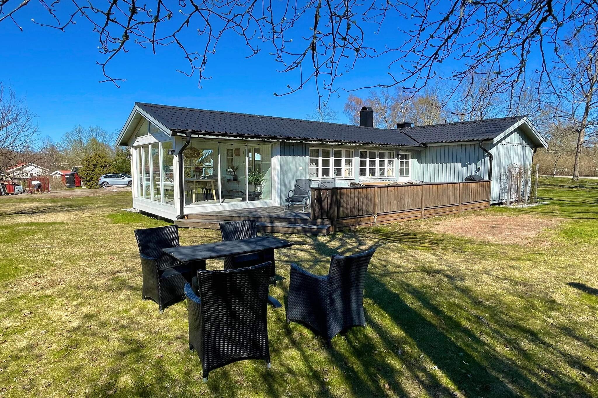 5 Sterne Ferienhaus in FÄRJESTADEN - Im Freien