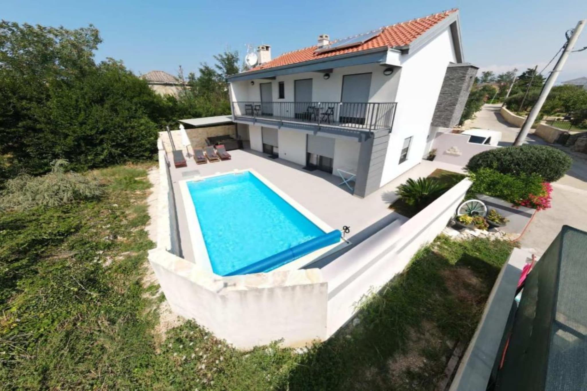 Adriatic Villa Privlaka - Two bedroom Villa with pool - Uitzicht