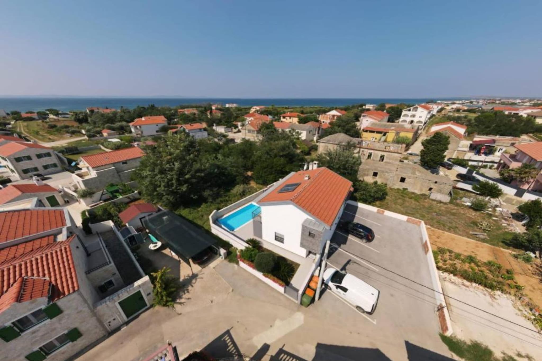 Adriatic Villa Privlaka - Two bedroom Villa with pool - Uitzicht