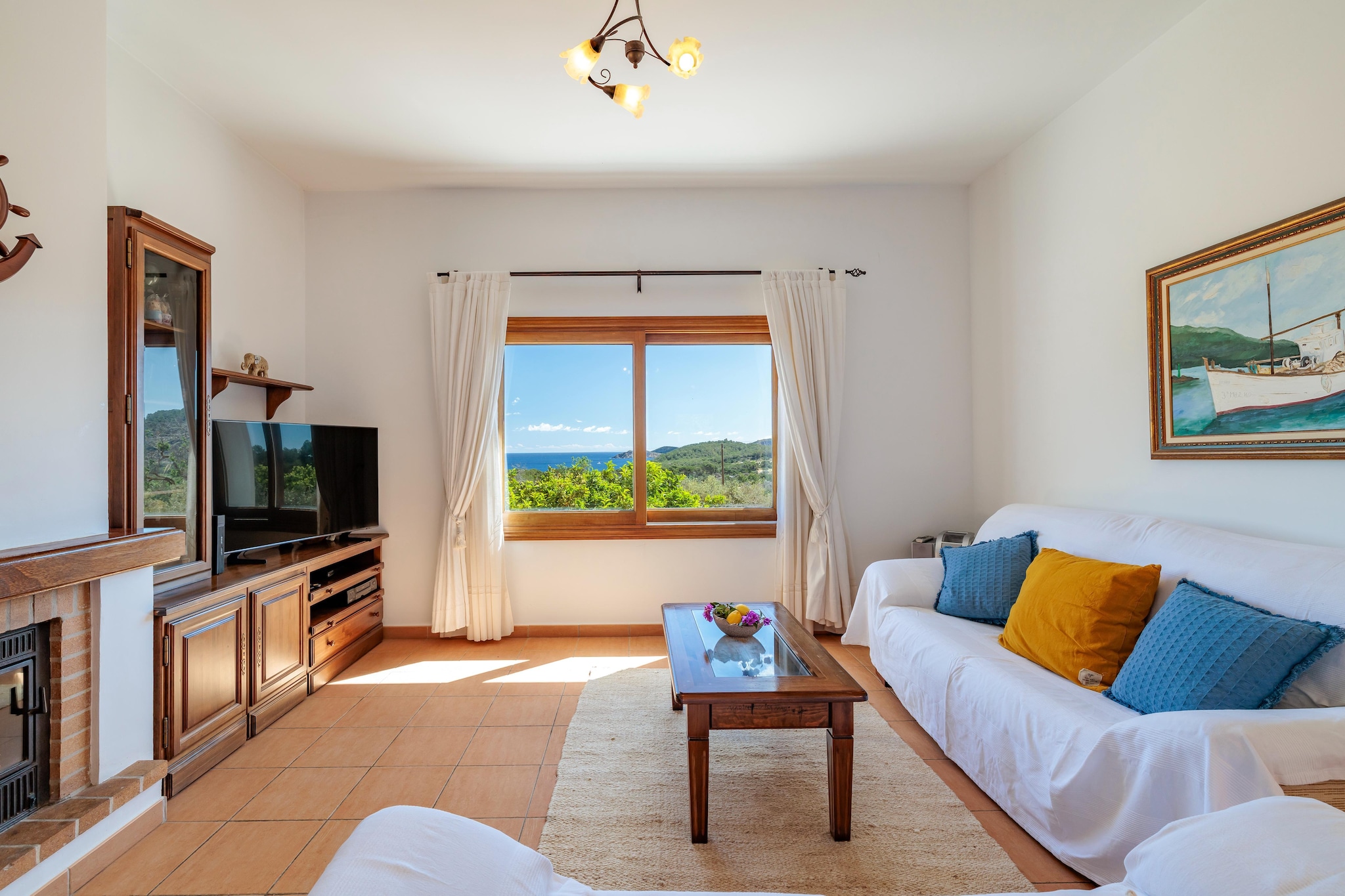 VILLA MIQUELA EN CALA BOIX - Woonkamer