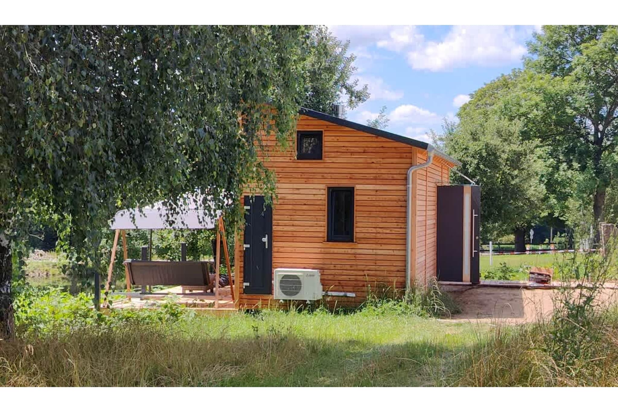 Tiny House an zwei Naturteichen – Ruhe, Kamin & Terrasse nahe Dresden - Best Price!