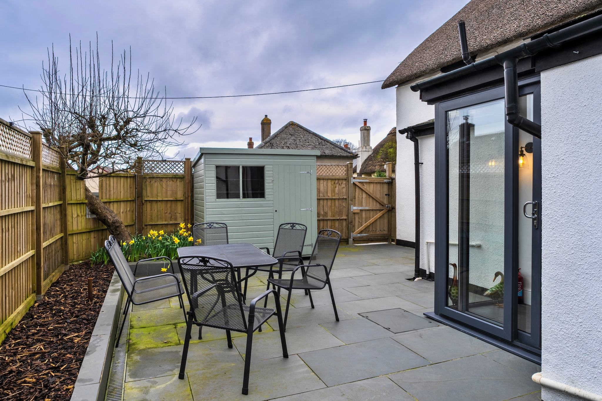 The Cottage at High Bickington - Terrasbalkon