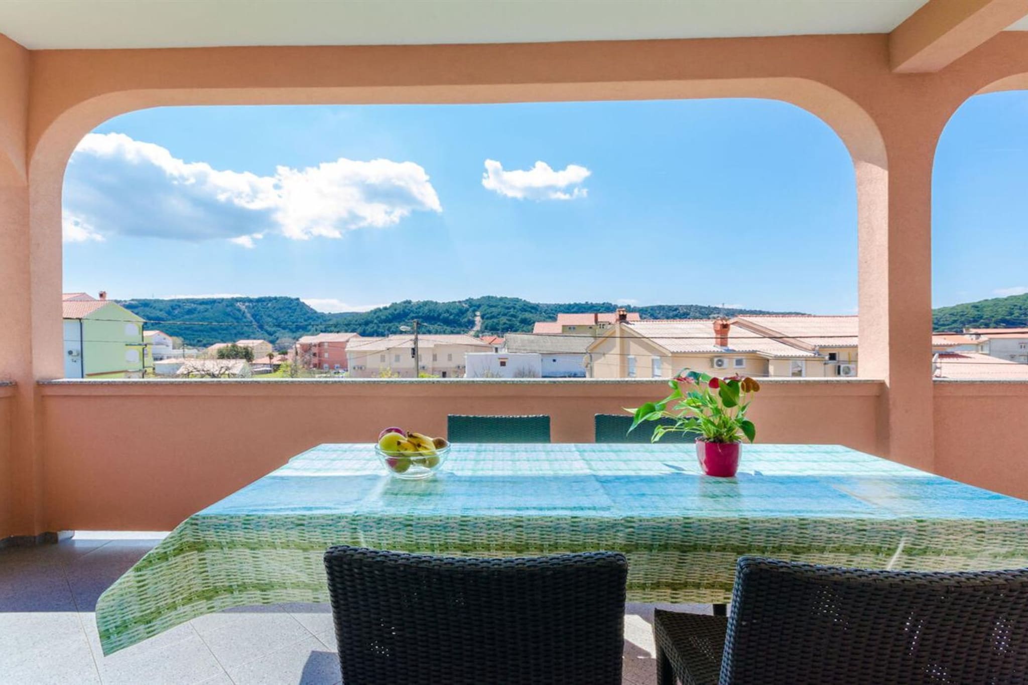 Apartments and Room Ljubica i Branko - Two bedroom Apartment A1 - Terrasse/Balkon