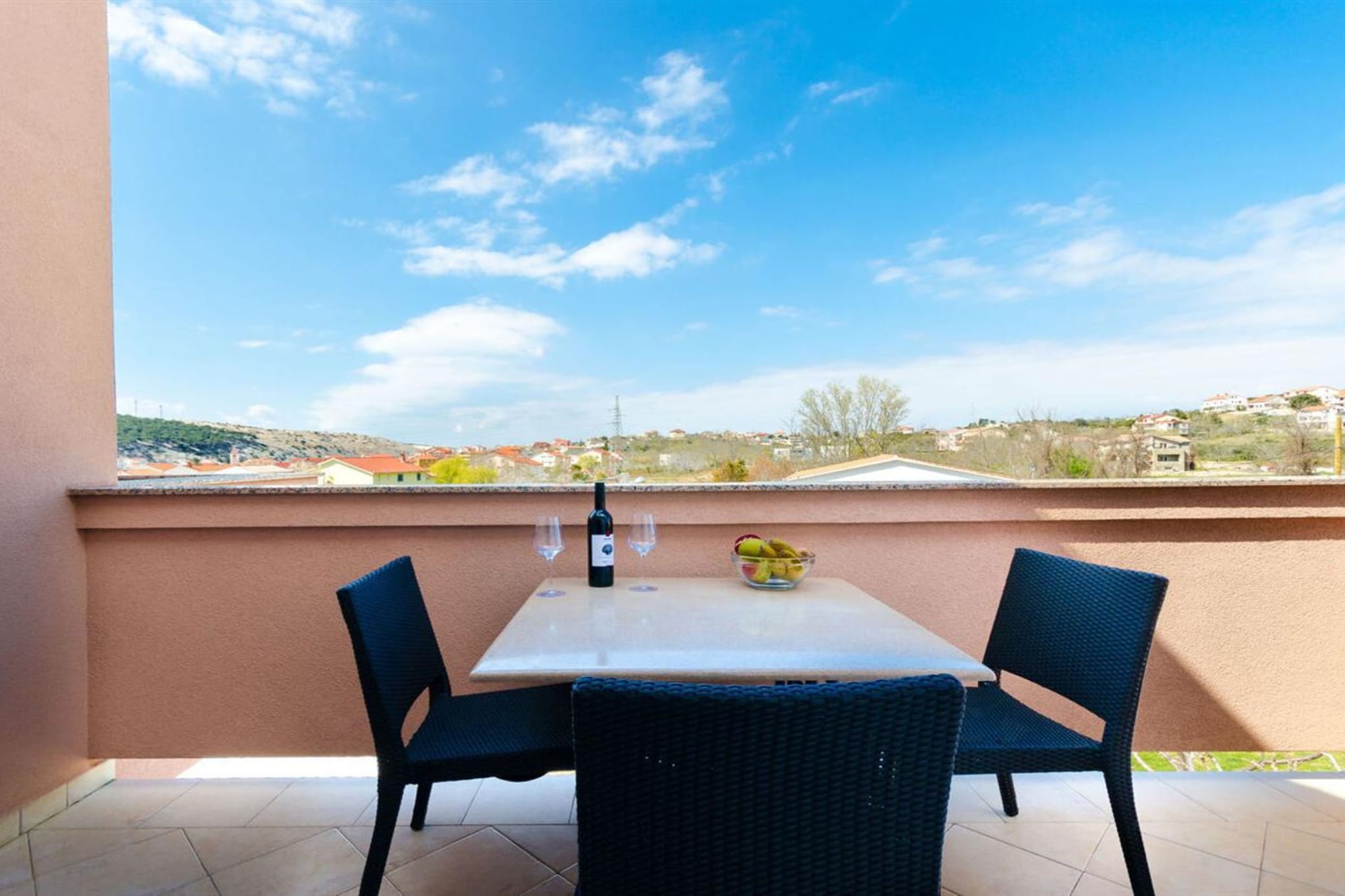 Apartments and Room Ljubica i Branko - Two bedroom Apartment A3 (Dani) - Terrasbalkon