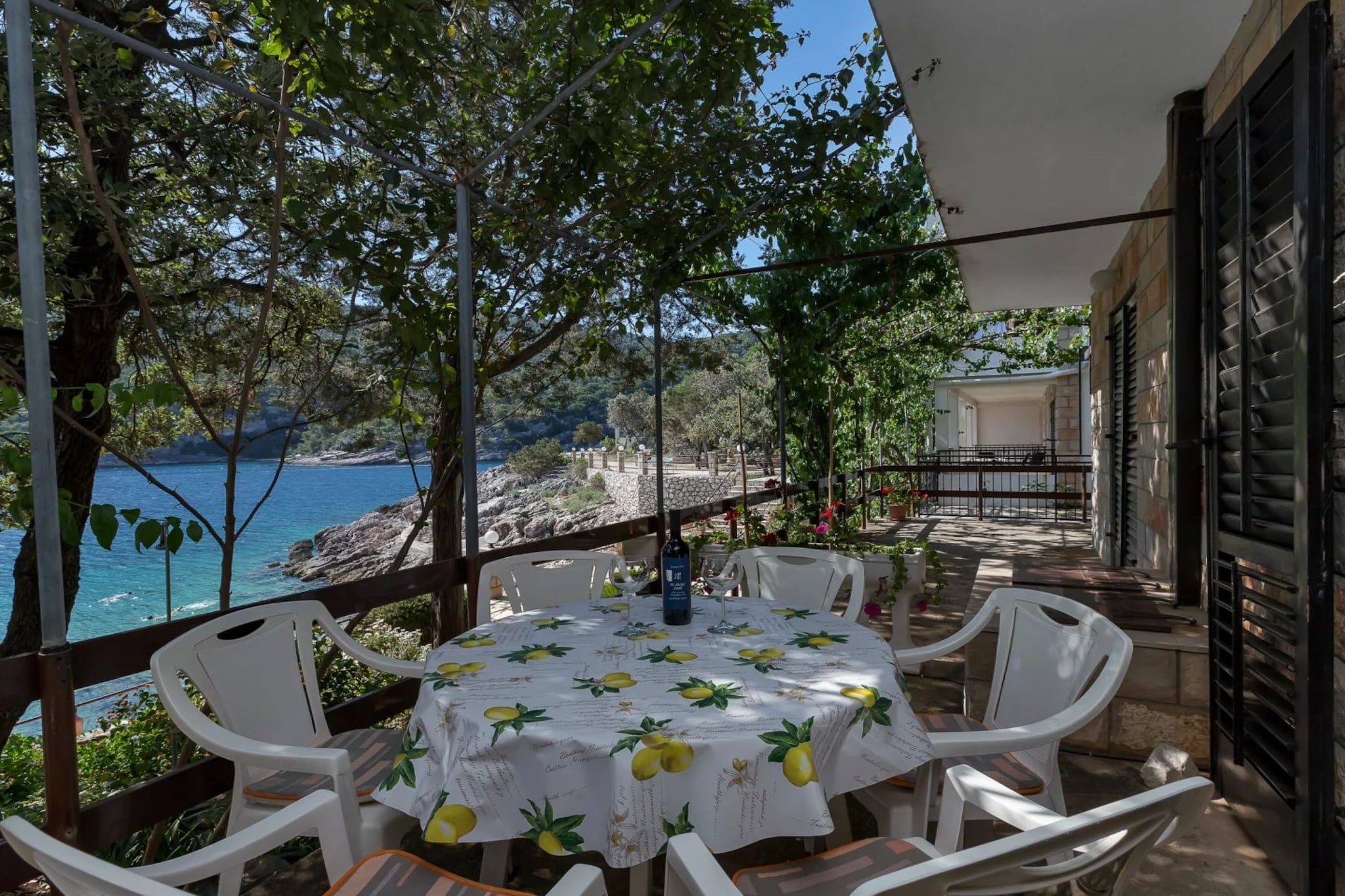 Seaside Retreat- Villa Ruža, Hvar island-Three Bedroom Holiday Home with Sea View - Terrasse