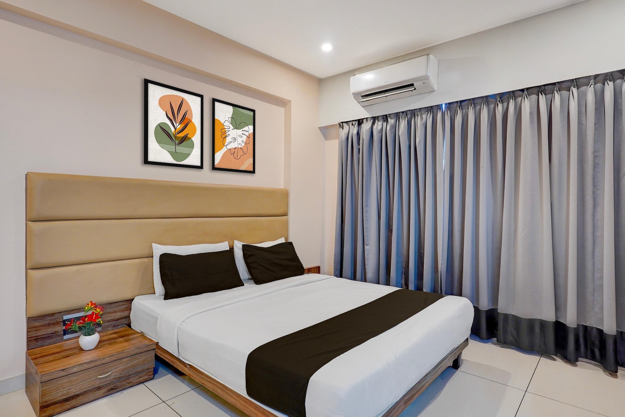 Enjoy a comfortable and hassle-free experience at our thoughtfully designed property. Each room is equipped with modern amenities, cozy bedding, and elegant decor to make you feel right at home. Located conveniently with easy access to public transport and major attractions, it's perfect for both business and leisure travelers. Cleanliness and guest comfort are our top priorities, and our team is available 24/7 to assist you throughout your stay.
 
Unmarried couples are warmly welcome at this property.
Guests with local ID proof are warmly welcome.
Foreign guests are welcome and allowed to stay at this property without any restrictions
Early Check-In Policy: A full day’s room rate will be charged for check-ins before 6:00 AM. Complimentary early check-in is available between 6:00 AM and 10:00 AM, subject to room availability.
 
Check-in is only available to guests aged 18 and above. Please provide a government-issued ID to confirm your age.
