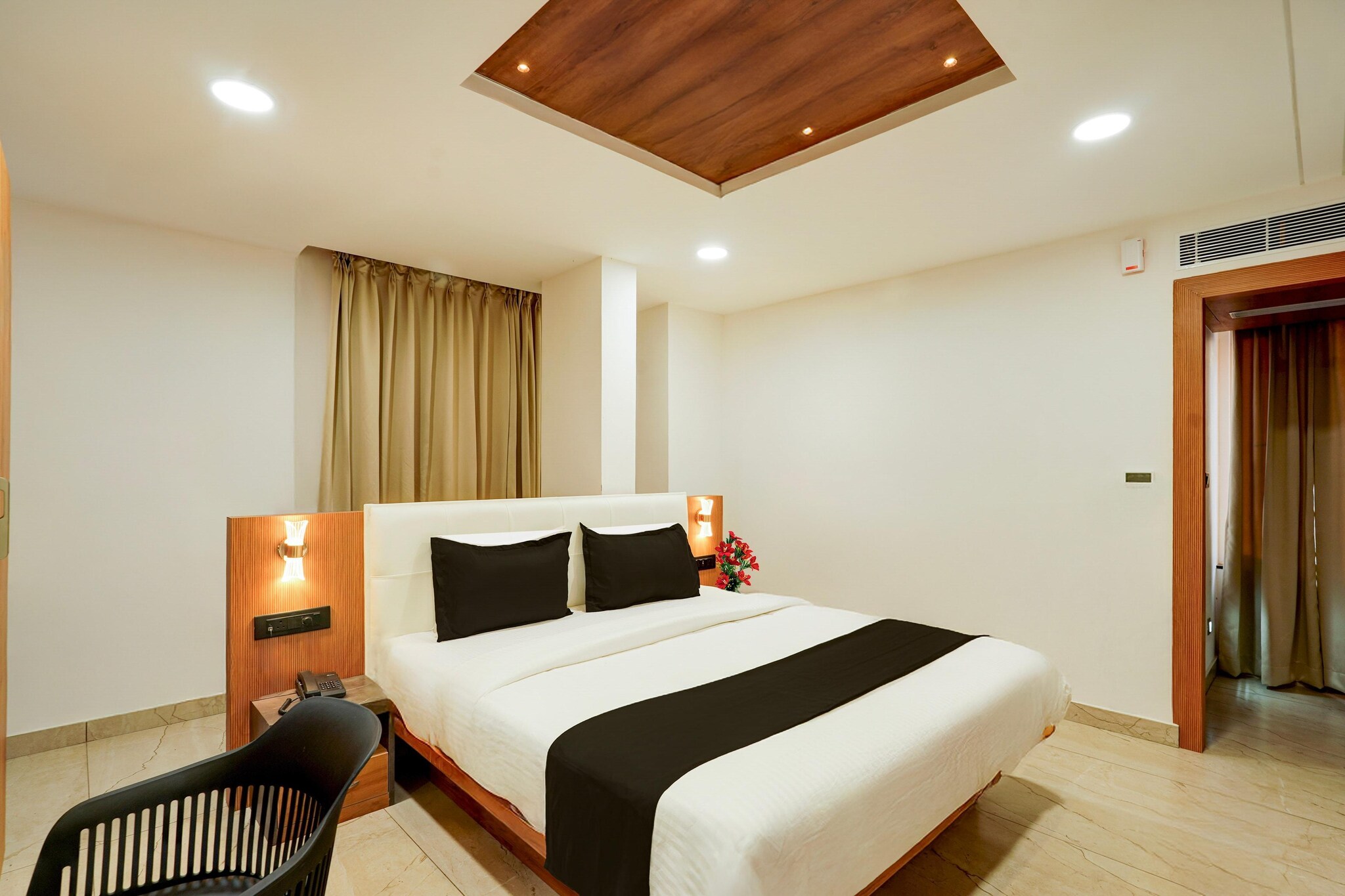 Enjoy a comfortable and hassle-free experience at our thoughtfully designed property. Each room is equipped with modern amenities, cozy bedding, and elegant decor to make you feel right at home. Located conveniently with easy access to public transport and major attractions, it's perfect for both business and leisure travelers. Cleanliness and guest comfort are our top priorities, and our team is available 24/7 to assist you throughout your stay.
 
Unmarried couples are warmly welcome at this property.
Guests with local ID proof are warmly welcome.
Foreign guests are welcome and allowed to stay at this property without any restrictions
Early Check-In Policy: A full day’s room rate will be charged for check-ins before 6:00 AM. Complimentary early check-in is available between 6:00 AM and 10:00 AM, subject to room availability.
 
Check-in is only available to guests aged 18 and above. Please provide a government-issued ID to confirm your age.
