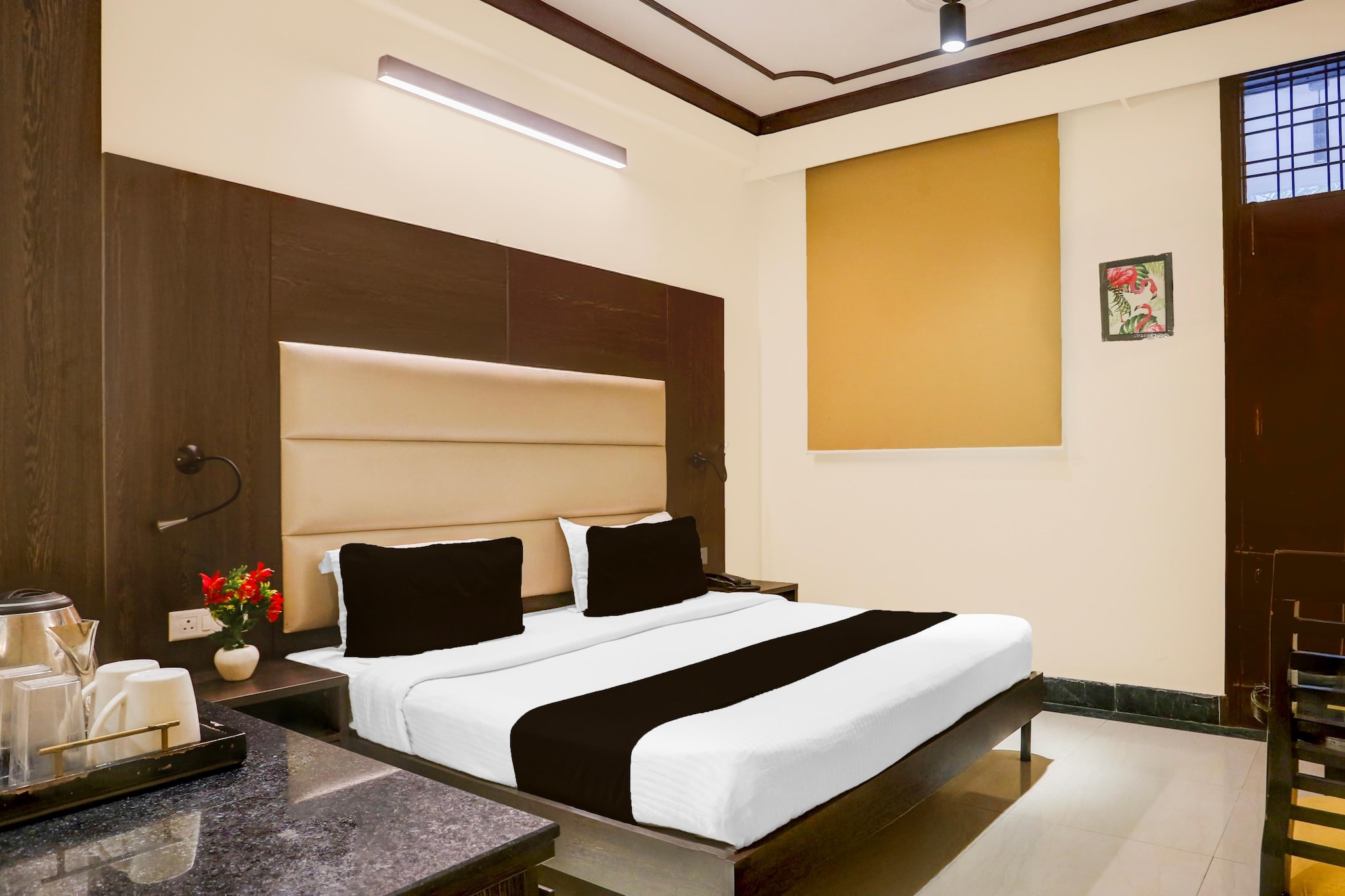 Comfortable Accommodations: Super Townhouse Sushant Lok Phase 1 Formerly Hotel Neven in Gurgaon offers family rooms with air-conditioning, private bathrooms, work desks, and free toiletries. Each room includes a TV, wardrobe, and seating area.

Dining Experience: The family-friendly restaurant serves Indian cuisine for lunch and dinner. Guests can enjoy meals in a welcoming ambience, enhancing their stay with delicious food.

Convenient Facilities: The hotel provides free WiFi, a lift, 24-hour front desk, daily housekeeping, room service, and luggage storage. Additional amenities include a work desk, seating area, and TV.

Prime Location: Located 2.7 km from MG Road and 11 km from Delhi International Airport, the property is near attractions such as Qutub Minar (16 km) and India Gate (28 km). Guests appreciate the attentive staff and excellent service support.

Couples in particular like the location – they rated it 9.1 for a two-person trip.
1.Unmarried couples are warmly welcome at this property.
2. Guests with local ID proof are warmly welcome.
3.Foreign guests are welcome and allowed to stay at this property without any restrictions

4.Early Check-In Policy: A full day’s room rate will be charged for check-ins before 6:00 AM. Complimentary early check-in is available between 6:00 AM and 10:00 AM, subject to room availability.

5.Check-in is only available to guests aged 18 and above. Please provide a government-issued ID to confirm your age.