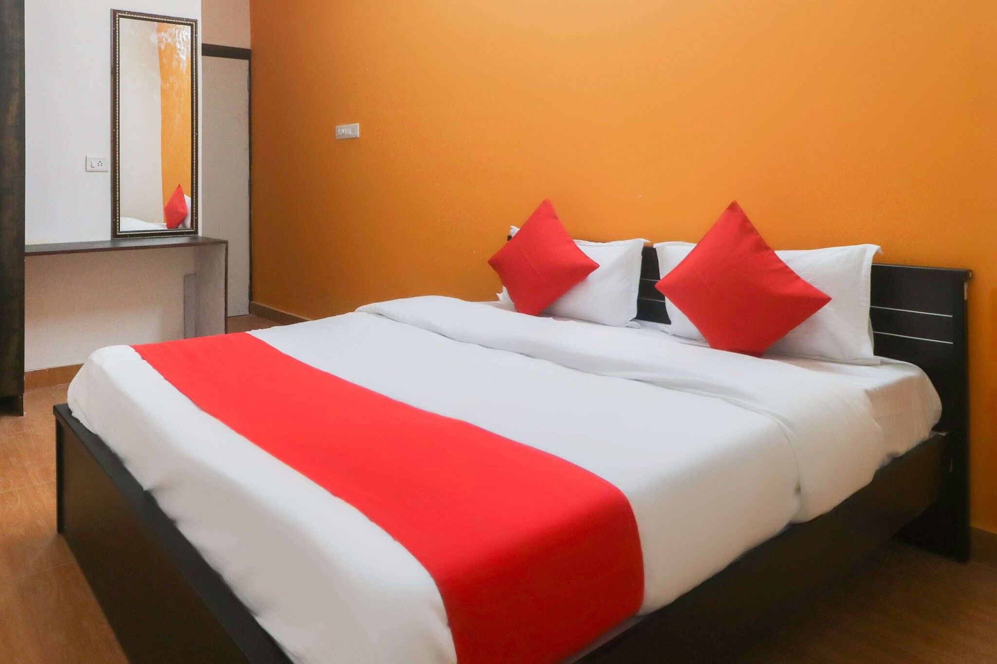 Enjoy a comfortable and hassle-free experience at our thoughtfully designed property. Each room is equipped with modern amenities, cozy bedding, and elegant decor to make you feel right at home. Located conveniently with easy access to public transport and major attractions, it's perfect for both business and leisure travelers. Cleanliness and guest comfort are our top priorities, and our team is available 24/7 to assist you throughout your stay.
Unmarried couples are warmly welcome at this property.
Guests with local ID proof are warmly welcome.
Foreign guests are welcome and allowed to stay at this property without any restrictions
Early Check-In Policy: A full day’s room rate will be charged for check-ins before 6:00 AM. Complimentary early check-in is available between 6:00 AM and 10:00 AM, subject to room availability.
Check-in is only available to guests aged 18 and above. Please provide a government-issued ID to confirm your age.