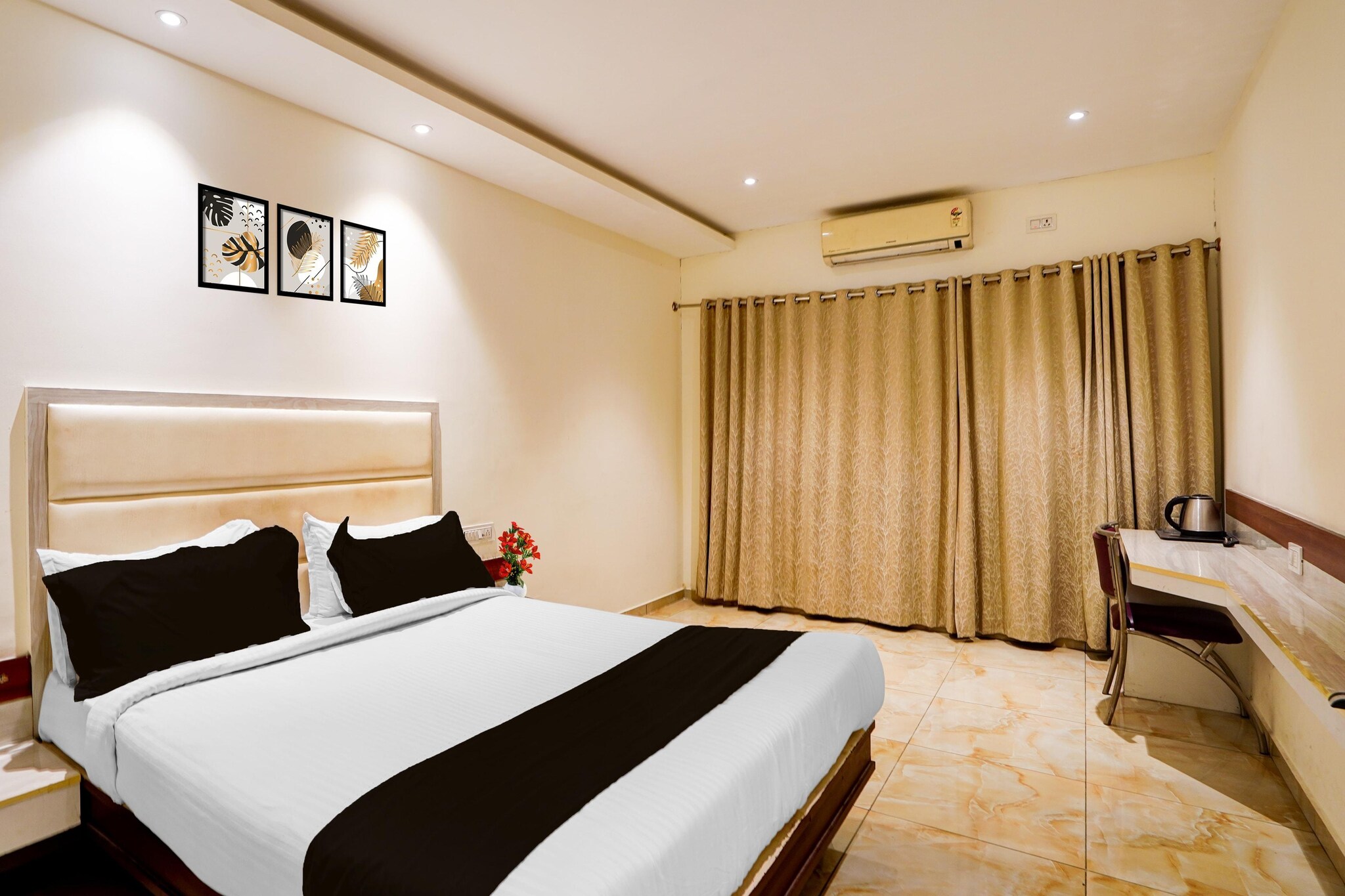 Enjoy a comfortable and hassle-free experience at our thoughtfully designed property. Each room is equipped with modern amenities, cozy bedding, and elegant decor to make you feel right at home. Located conveniently with easy access to public transport and major attractions, it's perfect for both business and leisure travelers. Cleanliness and guest comfort are our top priorities, and our team is available 24/7 to assist you throughout your stay.
 
Unmarried couples are warmly welcome at this property.
Guests with local ID proof are warmly welcome.
Foreign guests are welcome and allowed to stay at this property without any restrictions
Early Check-In Policy: A full day’s room rate will be charged for check-ins before 6:00 AM. Complimentary early check-in is available between 6:00 AM and 10:00 AM, subject to room availability.
 
Check-in is only available to guests aged 18 and above. Please provide a government-issued ID to confirm your age.
