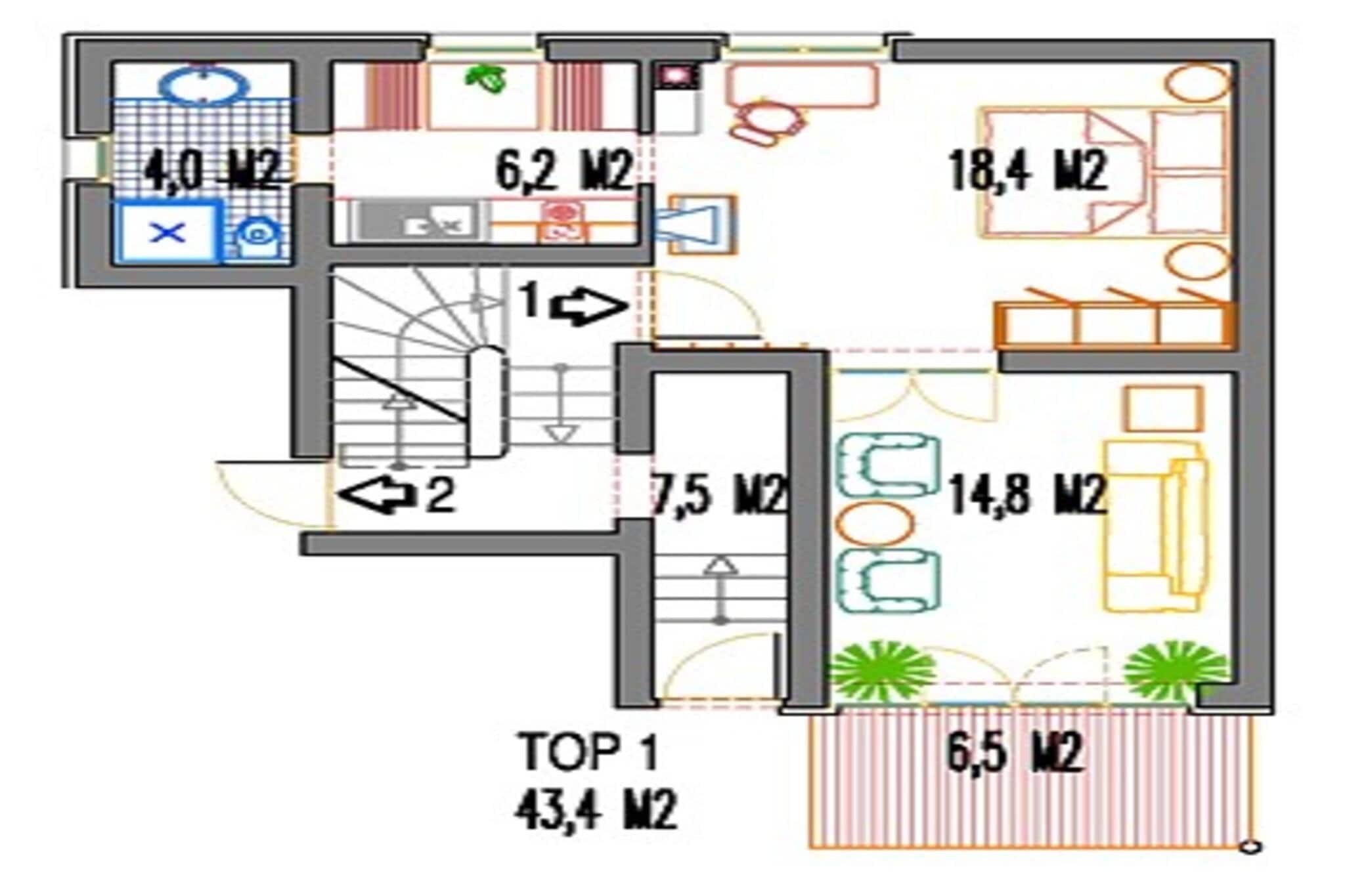 Menardi B - Floor plan