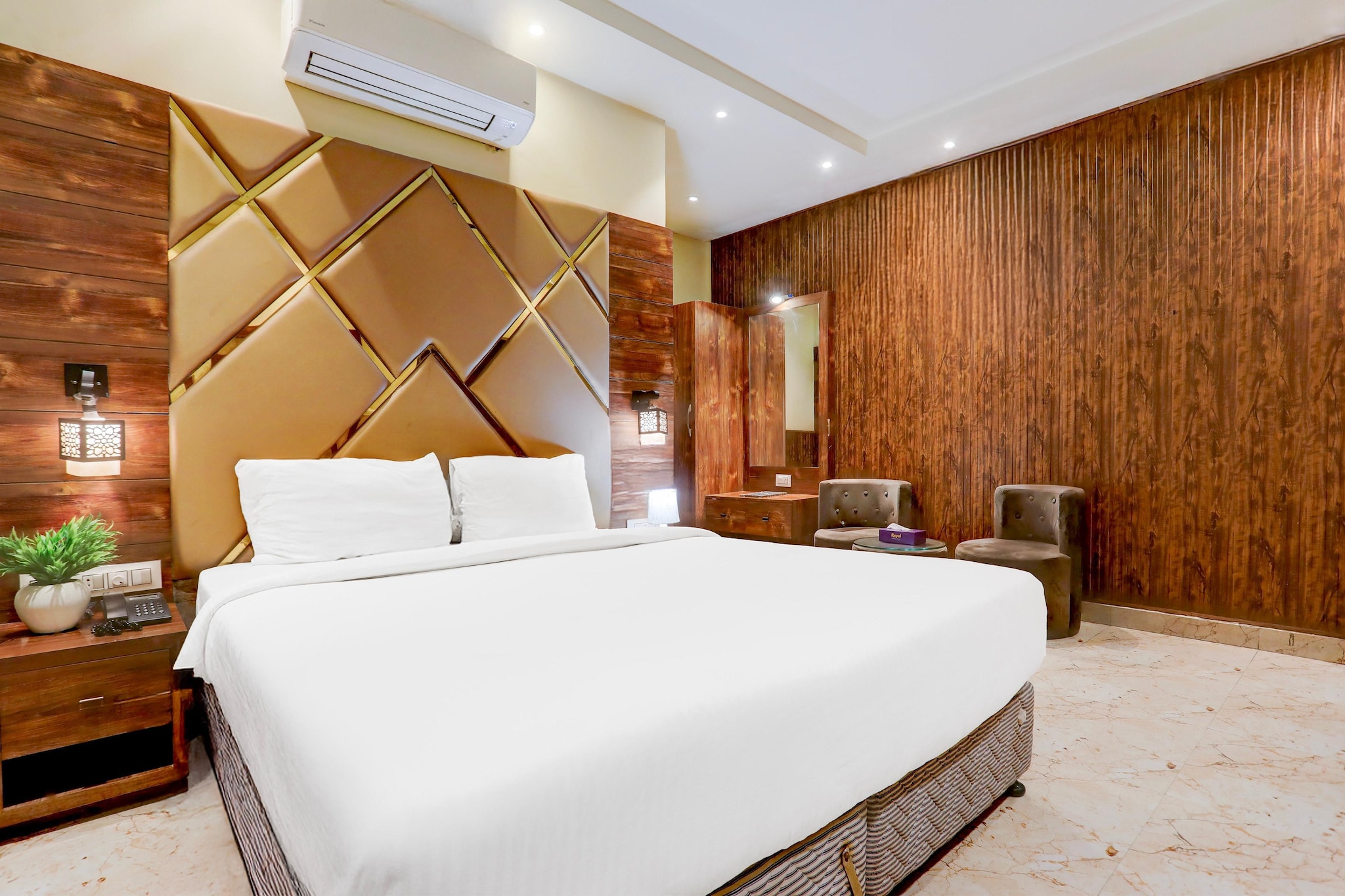 Enjoy a comfortable and hassle-free experience at our thoughtfully designed property. Each room is equipped with modern amenities, cozy bedding, and elegant decor to make you feel right at home. Located conveniently with easy access to public transport and major attractions, it's perfect for both business and leisure travelers. Cleanliness and guest comfort are our top priorities, and our team is available 24/7 to assist you throughout your stay.
Unmarried couples are warmly welcome at this property.
Guests with local ID proof are warmly welcome.
Foreign guests are welcome and allowed to stay at this property without any restrictions
Early Check-In Policy: A full day’s room rate will be charged for check-ins before 6:00 AM. Complimentary early check-in is available between 6:00 AM and 10:00 AM, subject to room availability.
Check-in is only available to guests aged 18 and above. Please provide a government-issued ID to confirm your age.