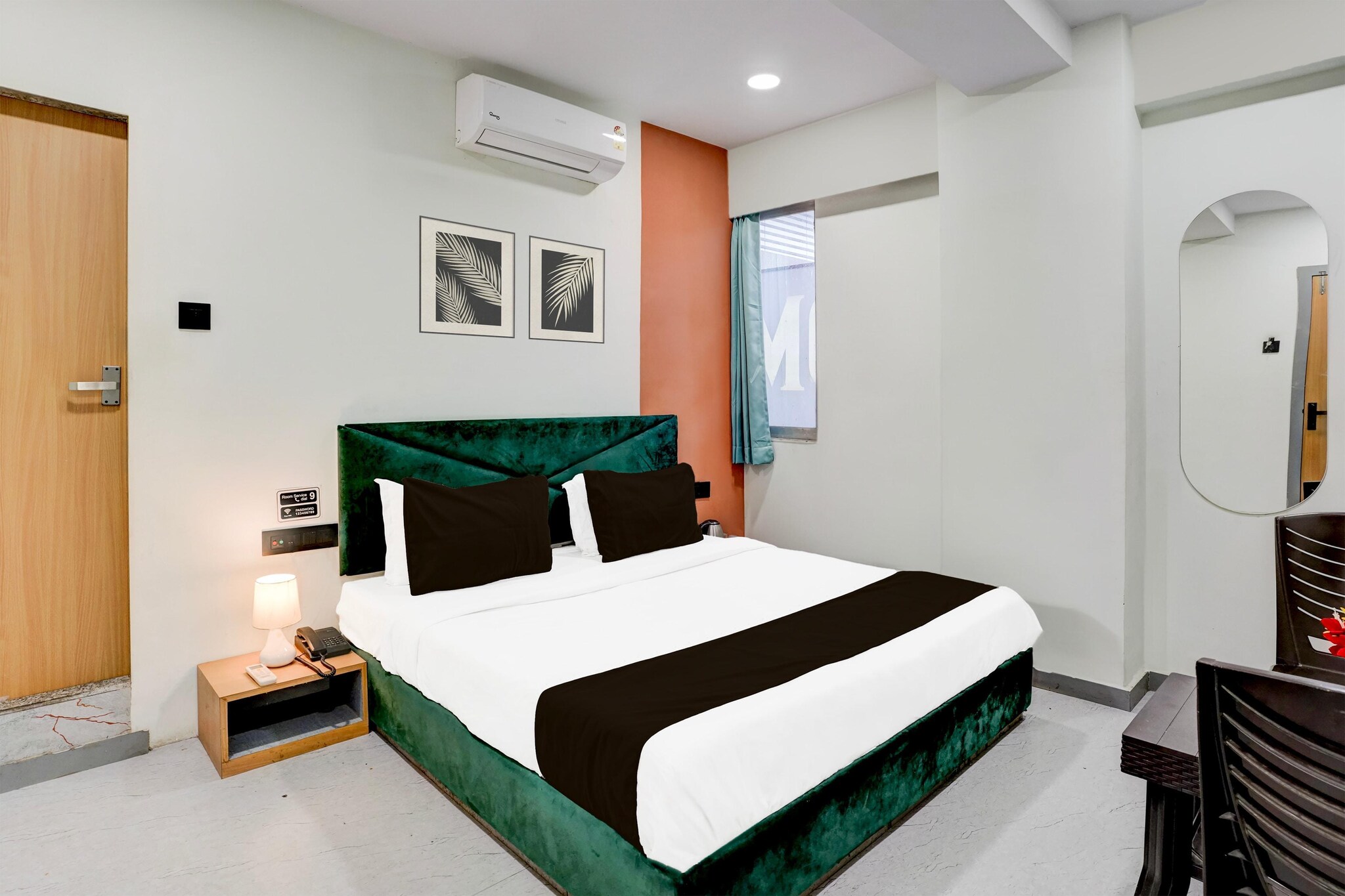 Comfortable Accommodations: Collection O Adajan Formerly Hotel Sky Palace in Surat offers 4-star comfort with free WiFi, air-conditioning, and private bathrooms. Each room includes a work desk, seating area, TV, and free toiletries.
Convenient Facilities: Guests enjoy a lift, 24-hour front desk, daily housekeeping, family rooms, room service, and luggage storage. The hotel ensures a pleasant stay with its attentive staff and excellent service support.
Prime Location: Located 12 km from Surat Airport, the hotel is near Seven Steps School Adajan and Royal Titanium Palanpur Patiya. Nearby attractions include Palanpur Canal Road and the Surat Railway Station, providing easy access to local sites.
1.Unmarried couples are warmly welcome at this property.
2. Guests with local ID proof are warmly welcome.
3.Foreign guests are welcome and allowed to stay at this property without any restrictions
4.Early Check-In Policy: A full day’s room rate will be charged for check-ins before 6:00 AM. Complimentary early check-in is available between 6:00 AM and 10:00 AM, subject to room availability.
5.Check-in is only available to guests aged 18 and above. Please provide a government-issued ID to confirm your age.