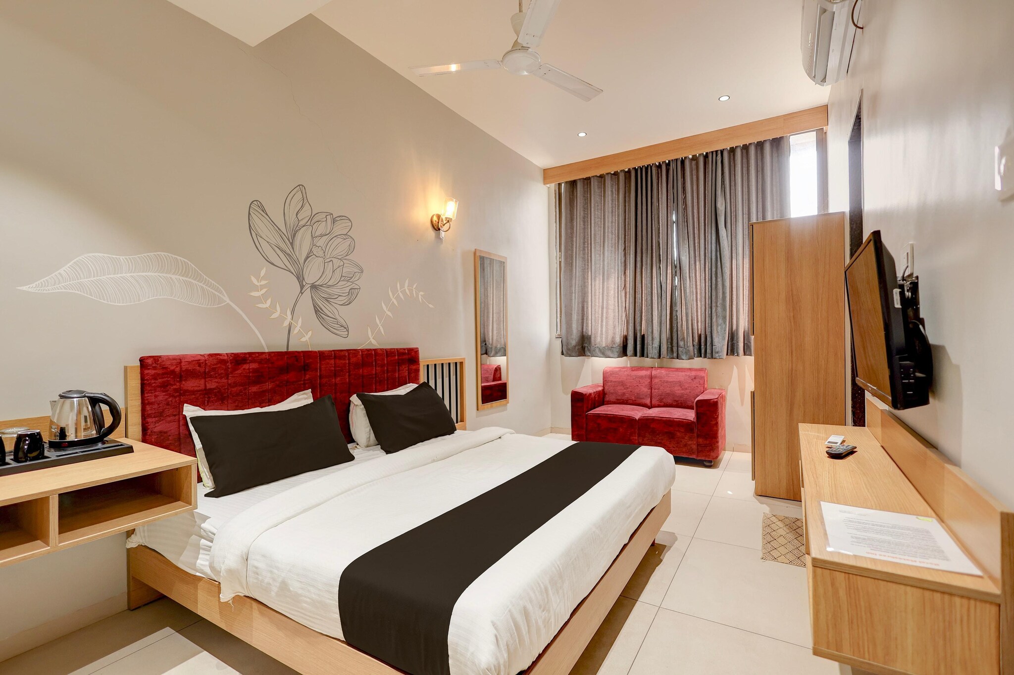 Enjoy a comfortable and hassle-free experience at our thoughtfully designed property. Each room is equipped with modern amenities, cozy bedding, and elegant decor to make you feel right at home. Located conveniently with easy access to public transport and major attractions, it's perfect for both business and leisure travelers. Cleanliness and guest comfort are our top priorities, and our team is available 24/7 to assist you throughout your stay.
Unmarried couples are warmly welcome at this property.
Guests with local ID proof are warmly welcome.
Foreign guests are welcome and allowed to stay at this property without any restrictions
Early Check-In Policy: A full day’s room rate will be charged for check-ins before 6:00 AM. Complimentary early check-in is available between 6:00 AM and 10:00 AM, subject to room availability.
Check-in is only available to guests aged 18 and above. Please provide a government-issued ID to confirm your age.