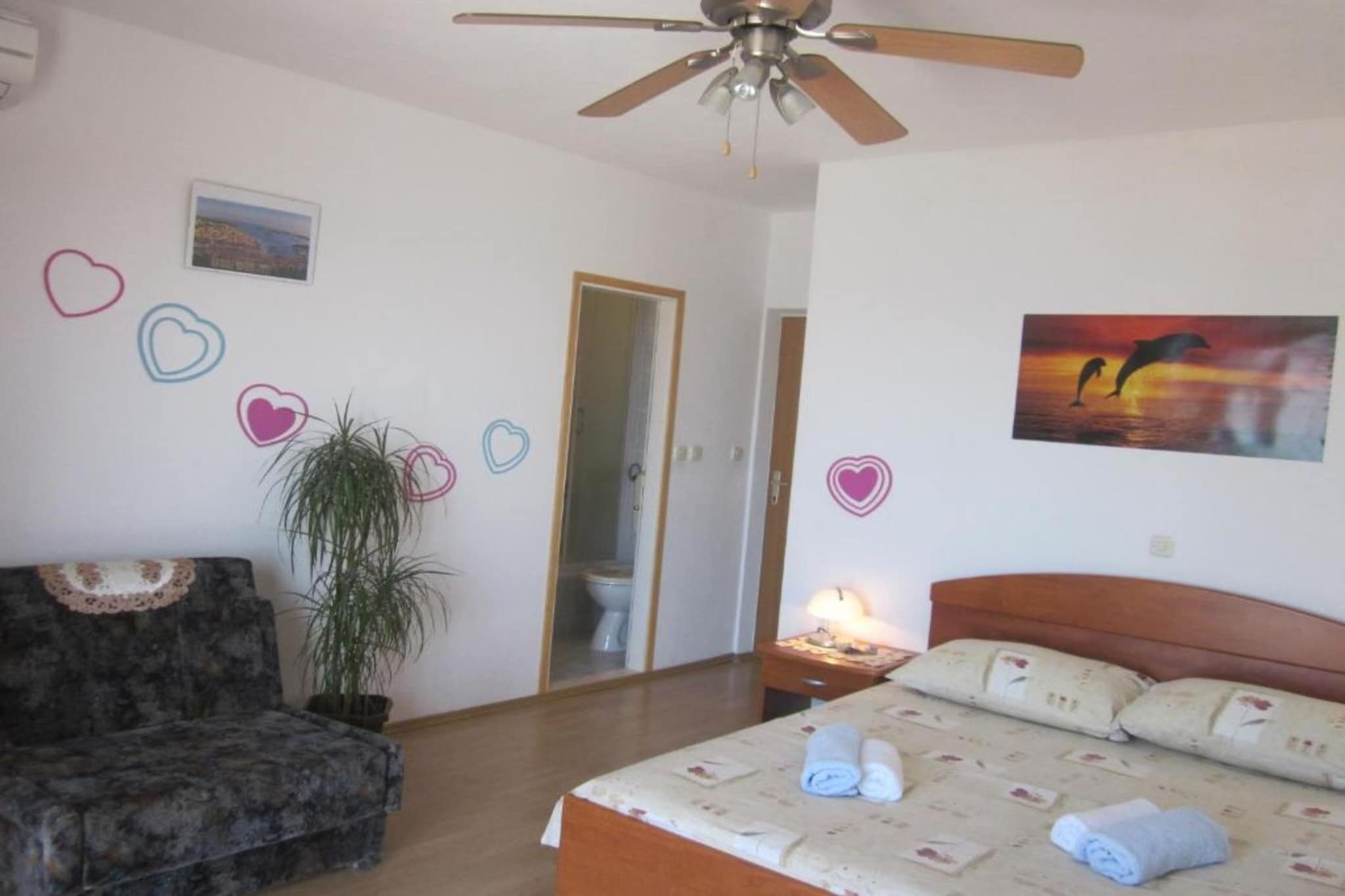 Azure Hvar Residence - Studio Apartment with sea view - Slaapkamer