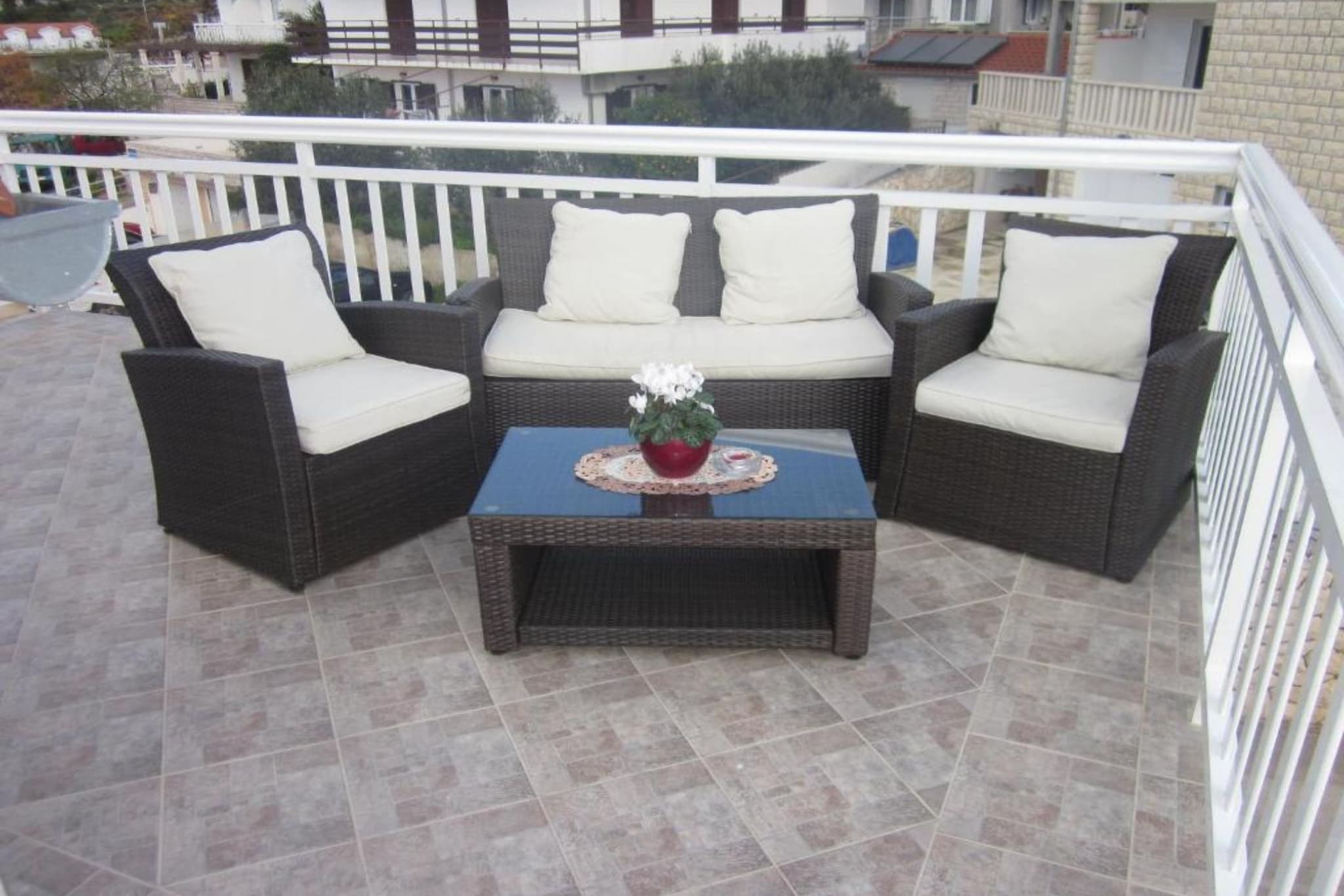 Azure Hvar Residence - One bedroom apartment Delux with sea view (4) - Terras