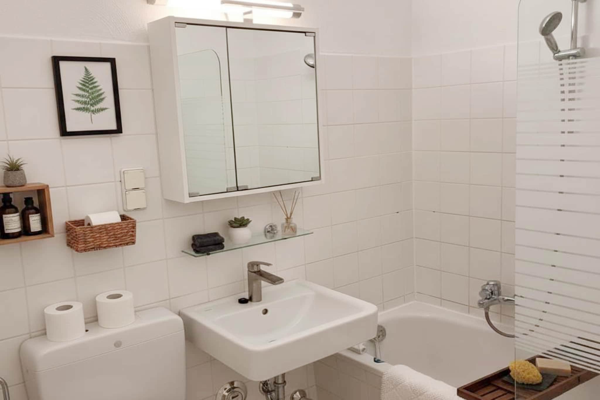 Alexanderplatz Chic Sunny City Studio - Badkamer