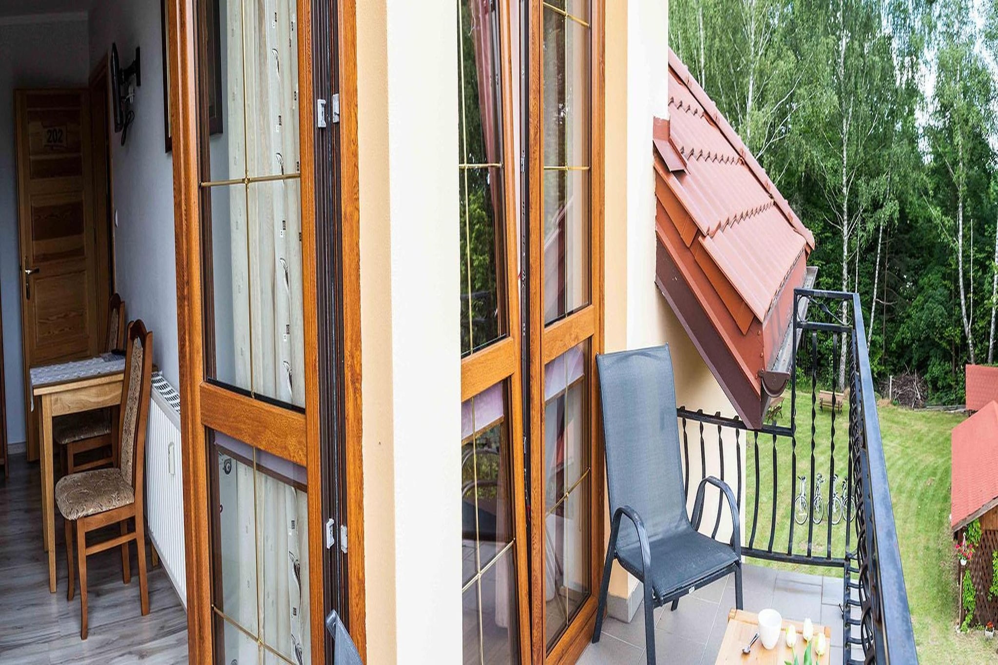 Gościniec Mazurski dla 12 osób - Terrasbalkon