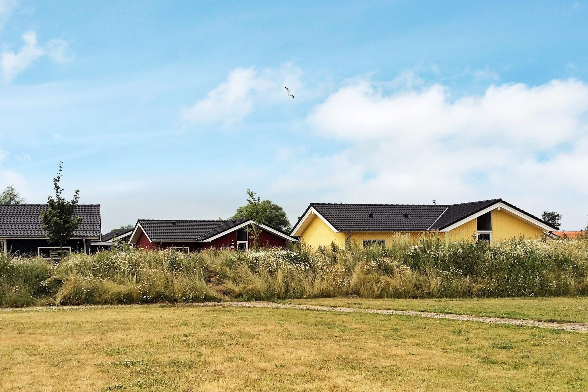 Experience a restorative escape at the Holiday Vital Resort Großenbrode in this inviting Scandinavian-style holiday home, perfectly situated near the picturesque Baltic coast. Designed for up to eight guests, this bright and welcoming villa features a spacious 32 m² living area that serves as the social heart of the home. The open-plan layout flows seamlessly into a fully equipped kitchen, a culinary delight complete with a gas stove, oven, dishwasher, and microwave. Large windows invite natural light to flood the space, while direct access to the covered terrace provides a peaceful setting to enjoy your morning coffee or watch the sunset over the German countryside. The accommodation is thoughtfully arranged to prioritize both comfort and convenience across a practical layout. Three cozy bedrooms, each furnished with comfortable double beds, ensure a restful stay for families and groups alike. For an added touch of luxury, the property features two modern bathrooms equipped with underfloor heating, offering a choice between a relaxing bath or a refreshing shower. Every detail has been curated for a stress-free experience, including a washing machine, tumble dryer, and high-speed WiFi. Please note that bed linen is a mandatory service at this resort and is provided at a rate of 24 EUR per person to ensure a seamless arrival. Outdoor living and resort amenities enhance the holiday experience, with the stunning coastline located just a short walk away. The park offers exceptional facilities, including sports grounds for football and tennis, a sports hall for indoor activities, and on-site charging stations for electric vehicles. Up to two pets are welcome to join the family for a fee of 40 EUR per pet per stay. Perfectly positioned near the Fehmarnsund Bridge, this villa is an excellent base for exploring the island of Fehmarn or the historic charm of Lübeck. Whether you are relaxing on the terrace or embarking on a local adventure, this charming retreat offers the perfect blend of modern comfort and tranquil charm.