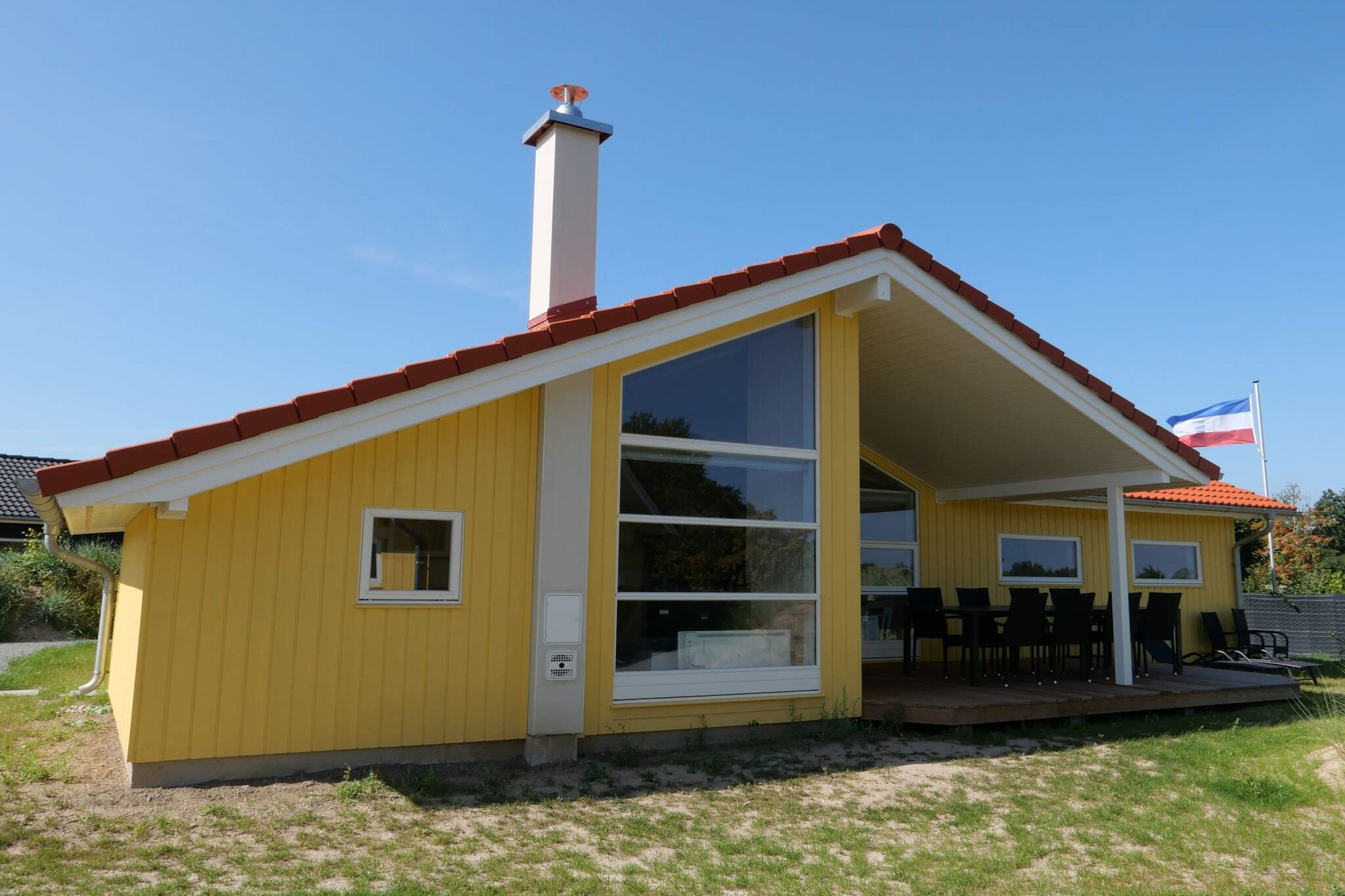 Villa avec terrasse d'été